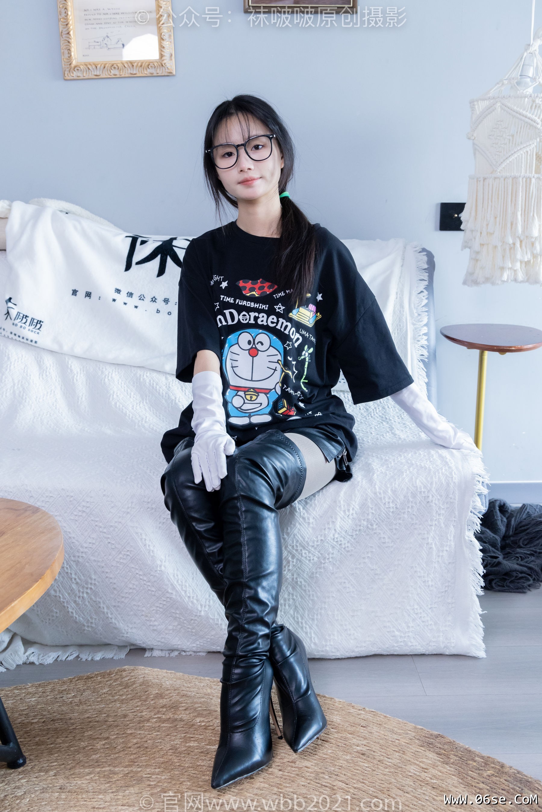 图片[59]-BoBoSocks袜啵啵 No.343 甜甜圈 -高跟长靴、黑丝打底、肉丝[150P]-六色网