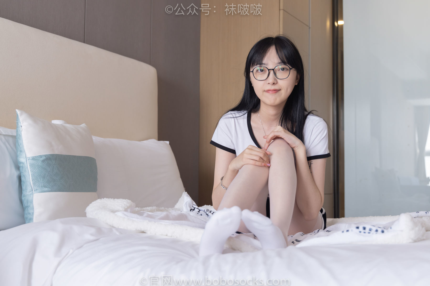图片[33]-BoBoSocks袜啵啵 No.037 稚予-帆布鞋、短白棉袜、白丝[136P]-六色网