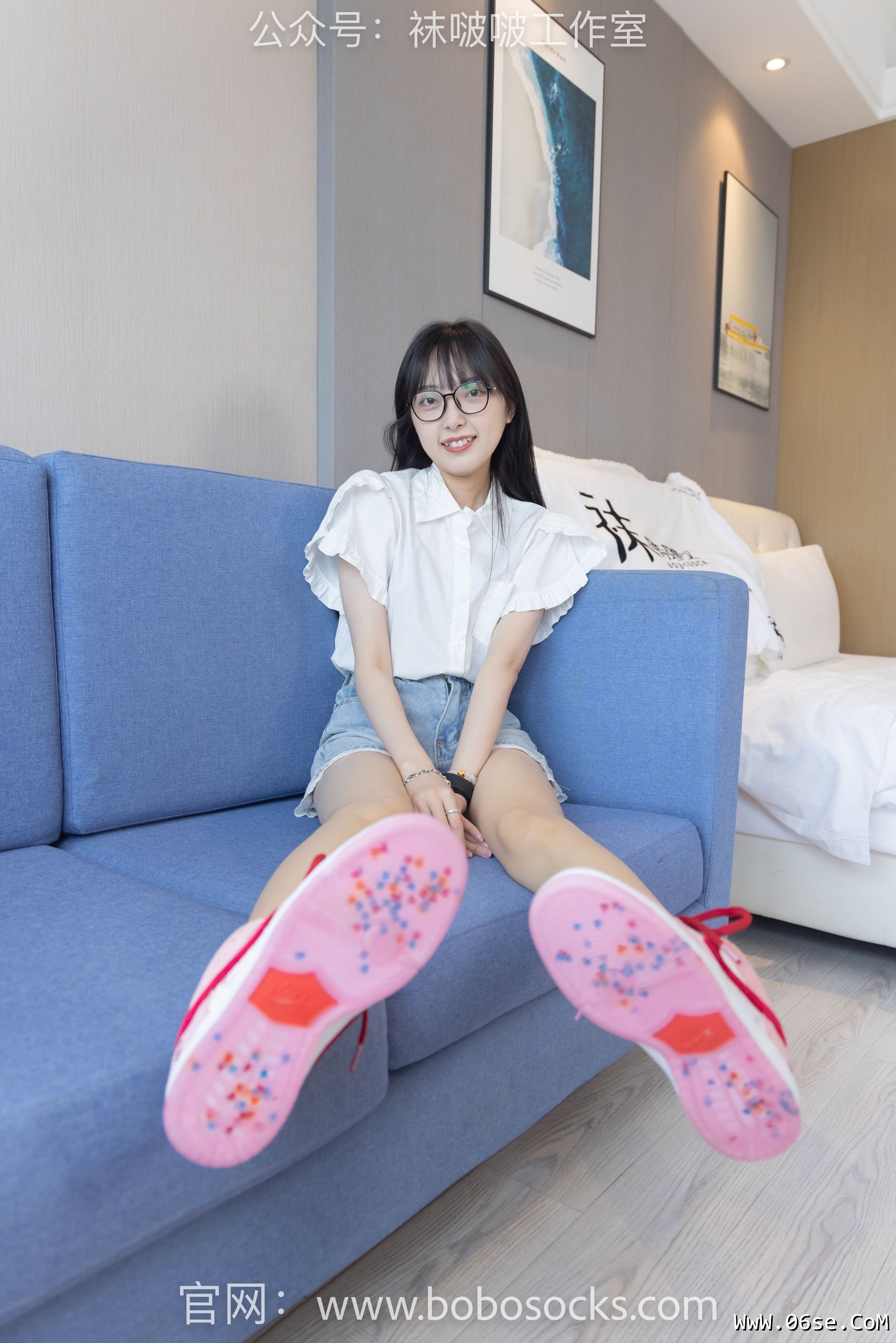 图片[24]-BoBoSocks袜啵啵 No.097 稚予-板鞋、玻璃丝短袜、肉丝[140P]-六色网