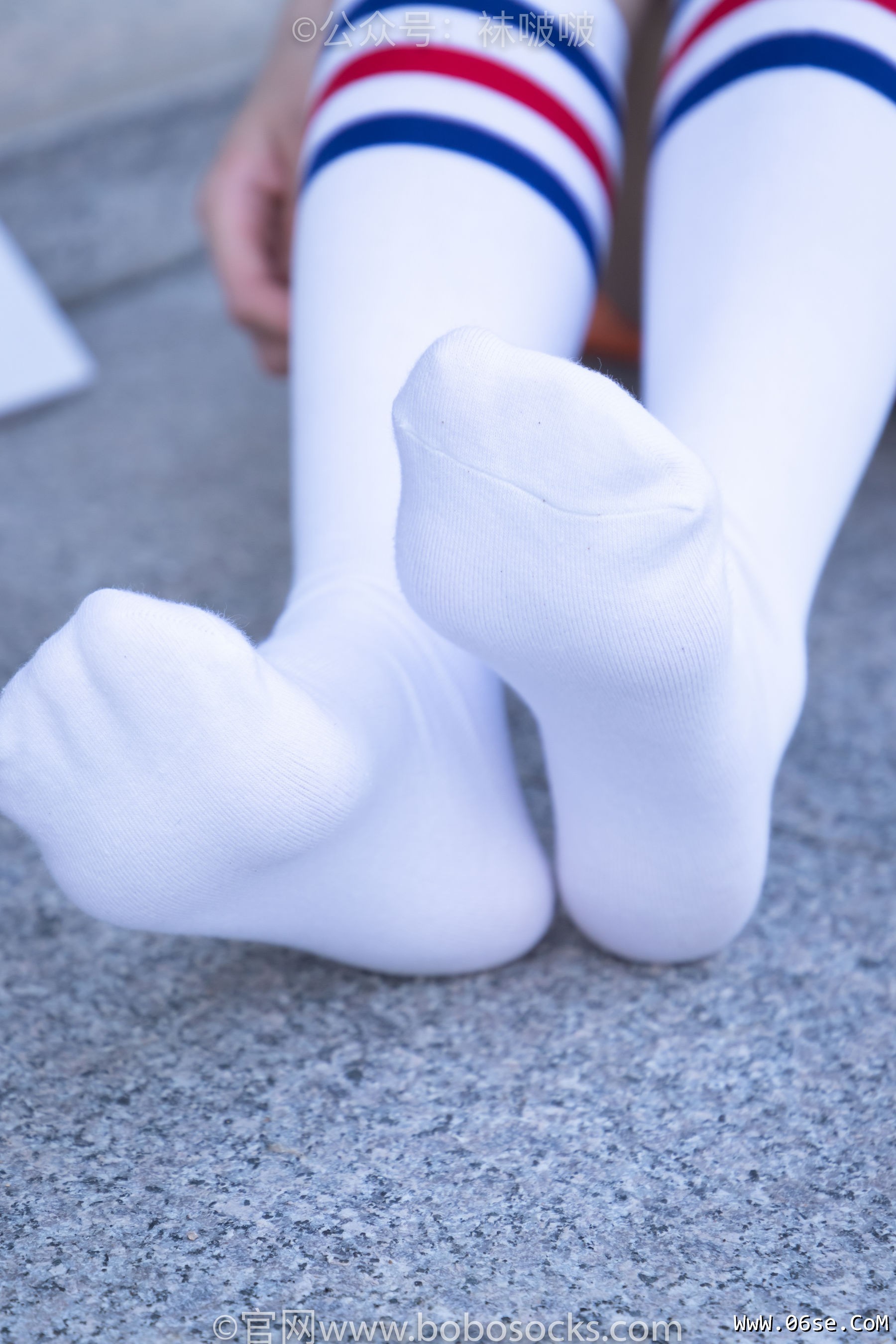 图片[107]-BoBoSocks袜啵啵 No.006 小米-运动鞋、白色小腿袜、裸足[130P]-六色网