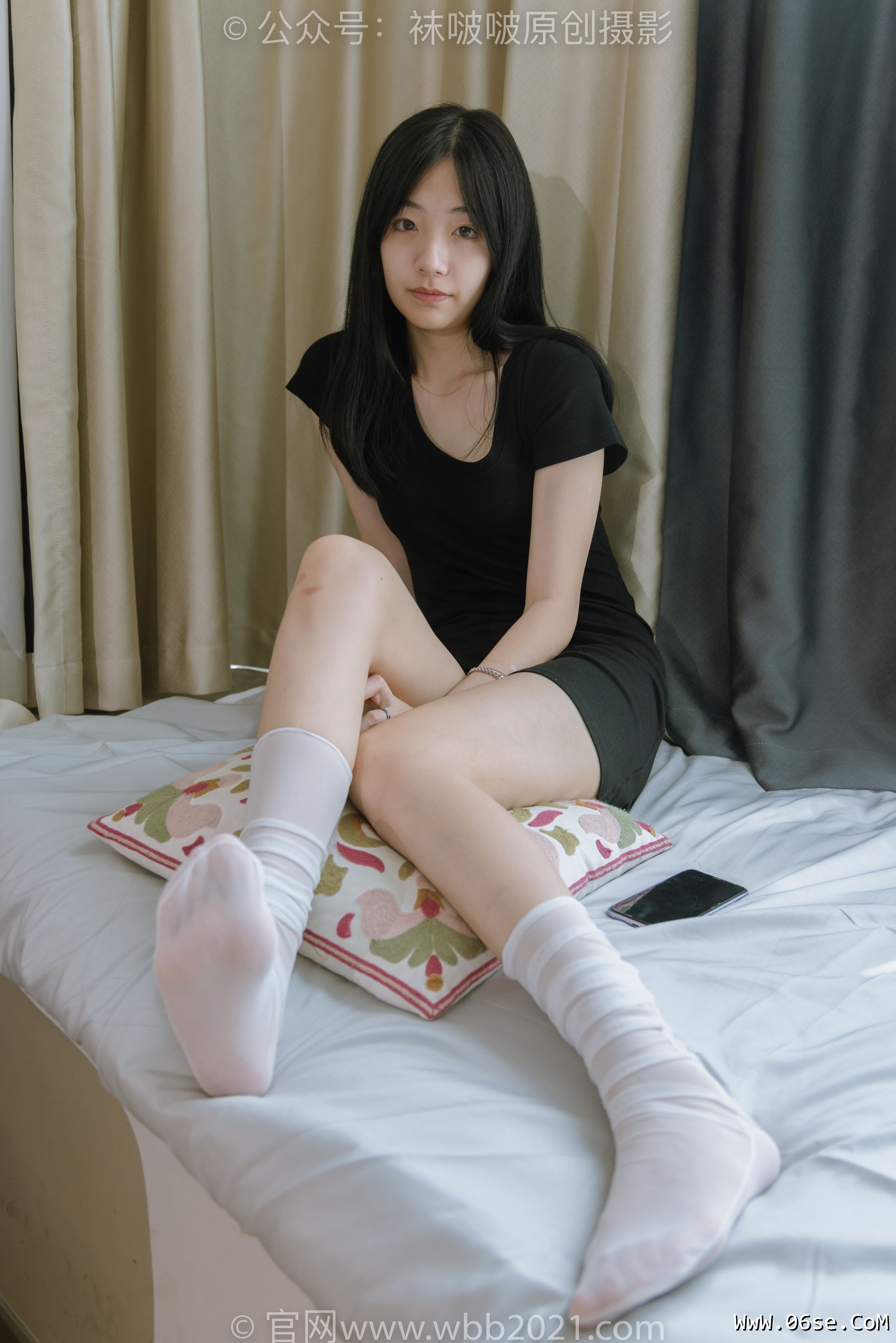 图片[14]-BoBoSocks袜啵啵 No.363 小甜豆 -两双平底鞋、黑色船袜、裸足[140P]-六色网