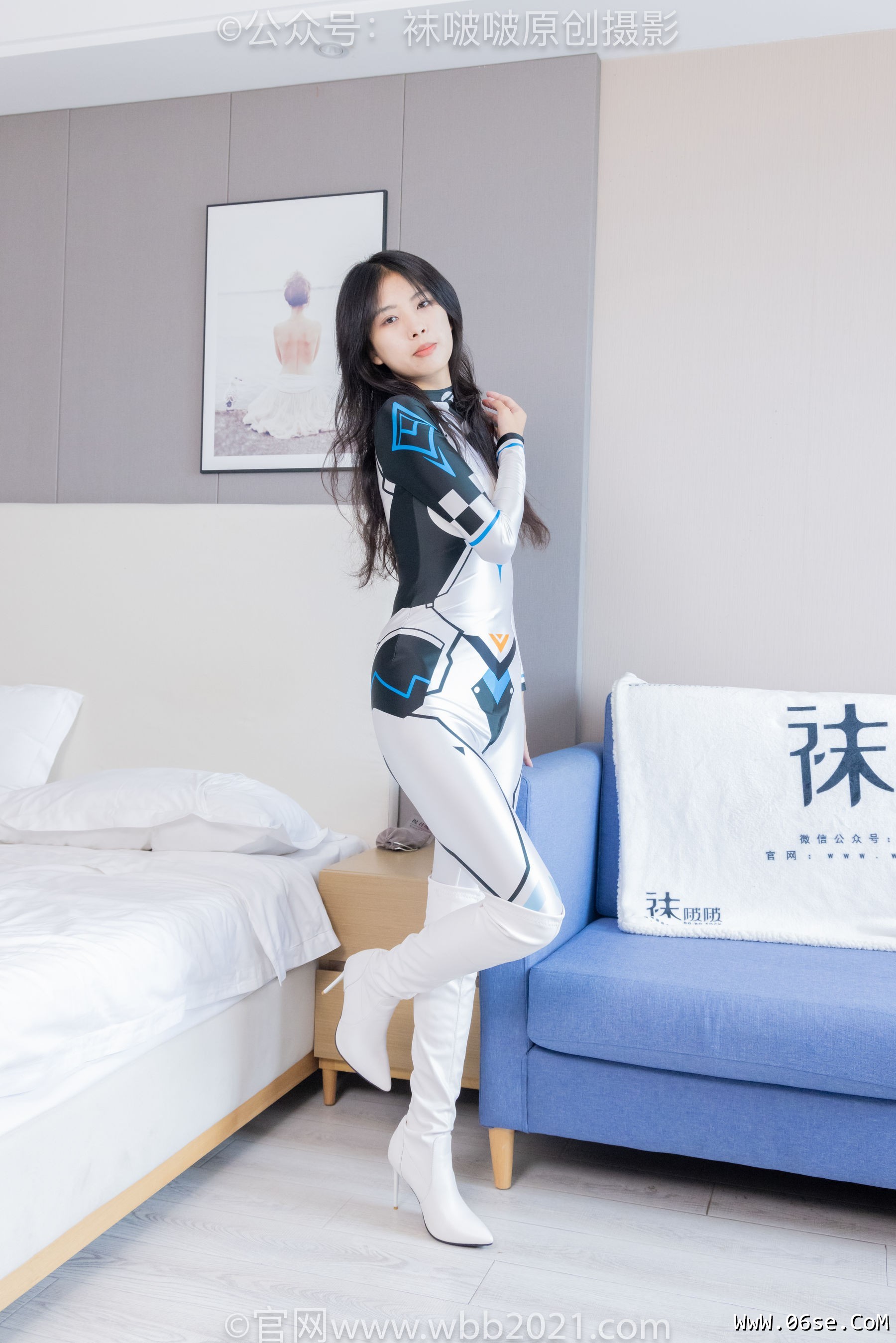 BoBoSocks袜啵啵 No.434 奶油 -cos服、两双靴子、薄肉丝、薄黑丝[155P]-六色网