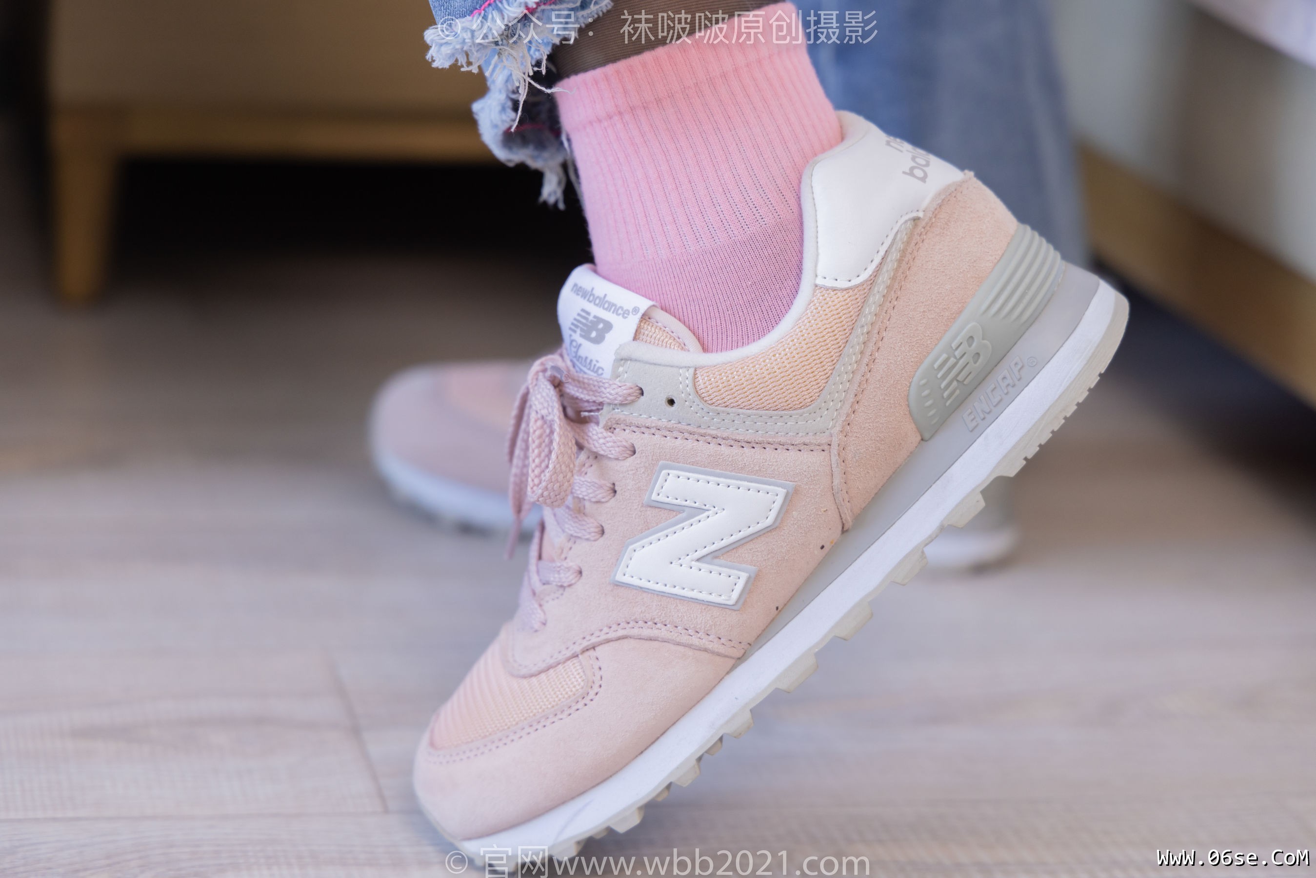 图片[56]-BoBoSocks袜啵啵 No.317 小甜豆 -运动鞋、可拆卸牛仔裤、粉色棉袜、黑丝、裤里丝[140P]-六色网