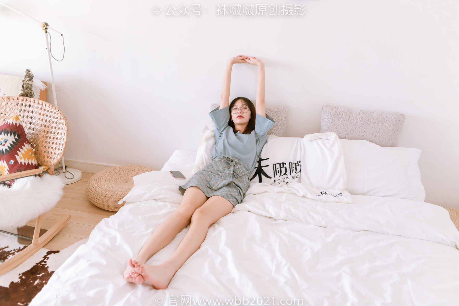 图片[13]-BoBoSocks袜啵啵 No.239 小甜豆-棉拖鞋、灰丝、裸足[140P]-六色网