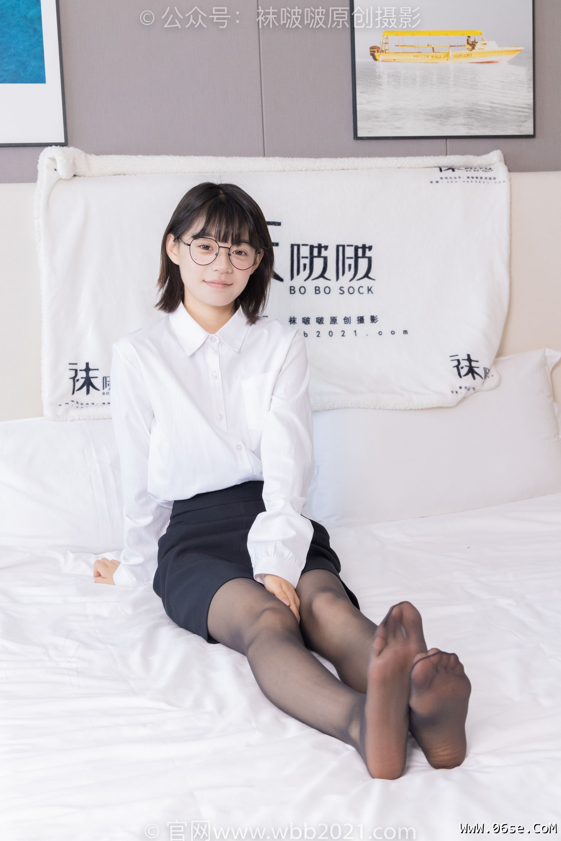 图片[112]-BoBoSocks袜啵啵 No.436 糯米 -OL制服、两双平底鞋、薄黑丝、厚肉丝[150P]-六色网