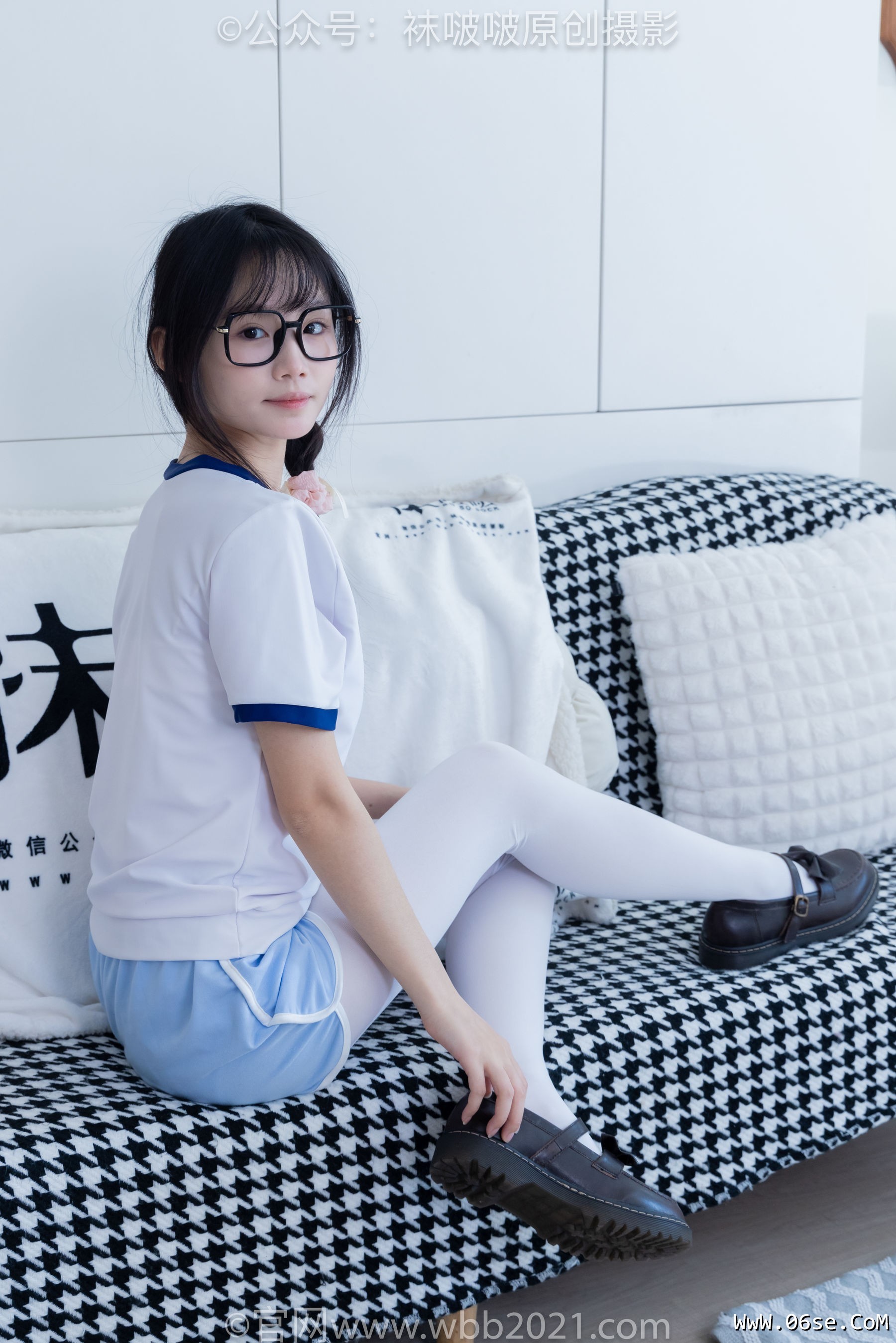 图片[67]-BoBoSocks袜啵啵 No.325 甜甜圈 -皮鞋、厚白丝[145P]-六色网