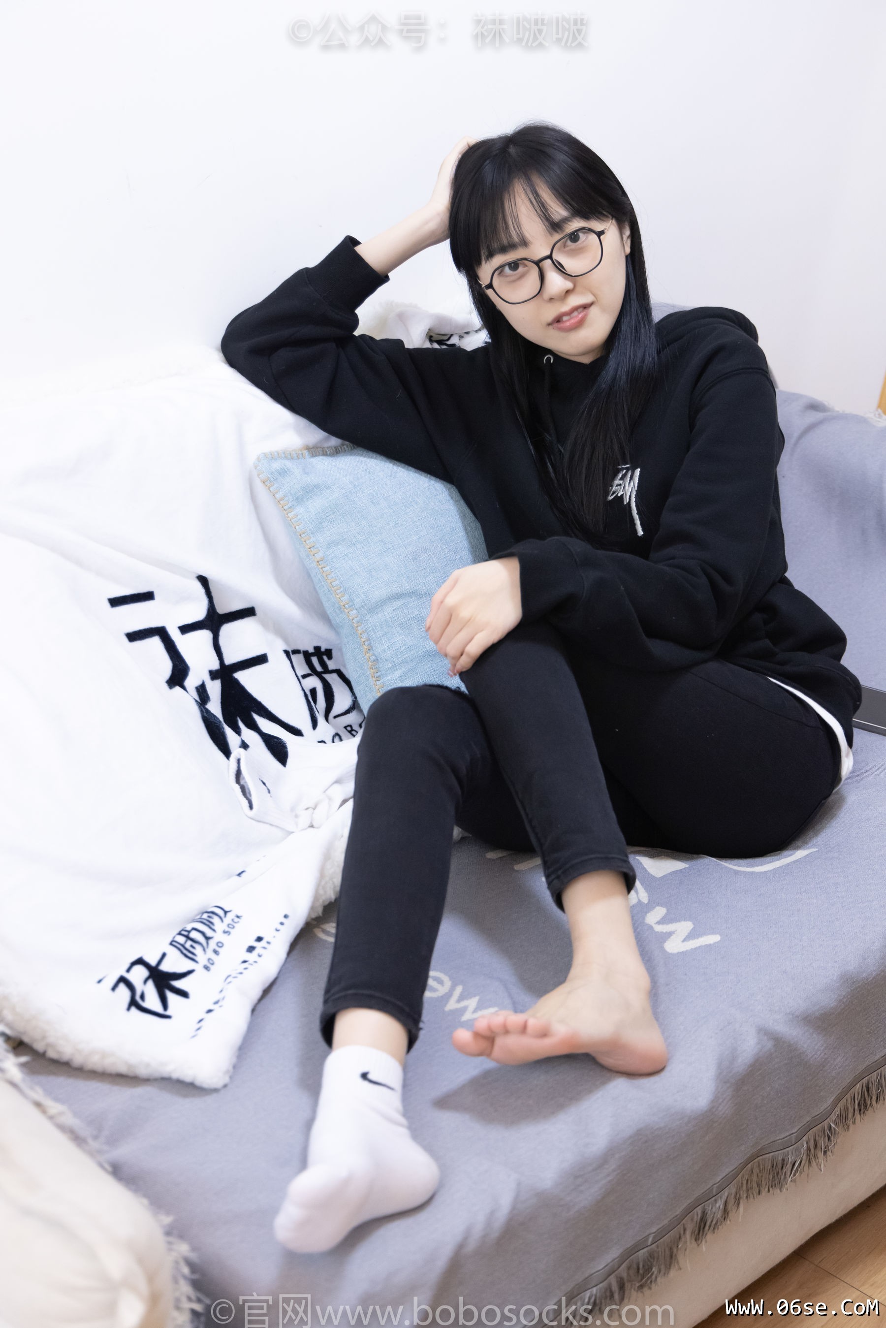 图片[115]-BoBoSocks袜啵啵 No.061 稚予-短靴、白棉袜、裸足[145P]-六色网
