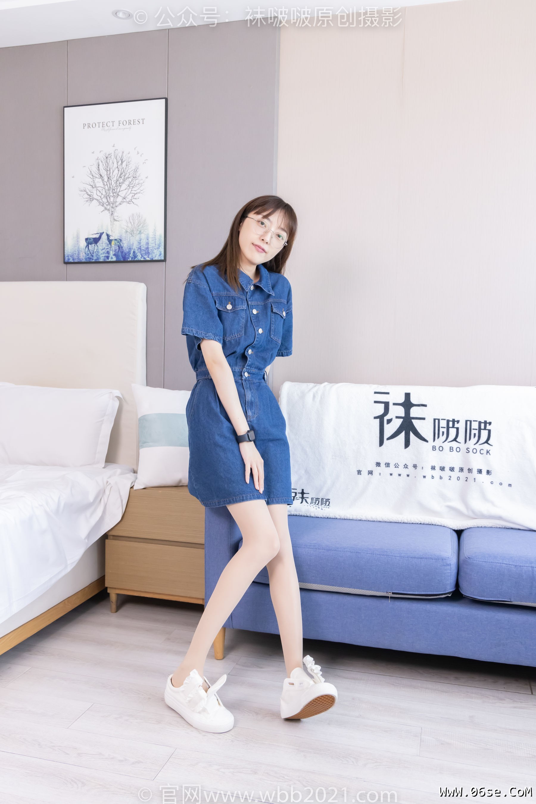 图片[54]-BoBoSocks袜啵啵 No.435 稚予 -板鞋、运动鞋、白丝、肉丝[150P]-六色网