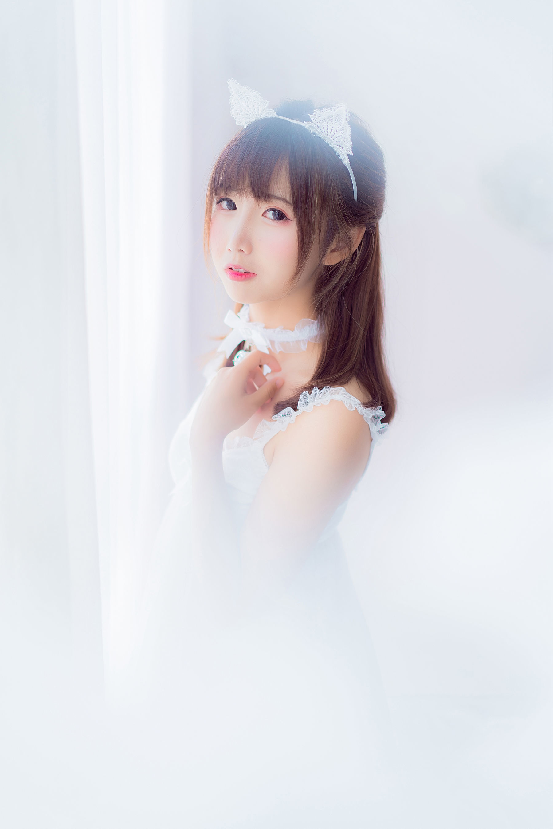 图片[26]-喵糖映画 VOL.415 白裙少女 [30P]-六色网