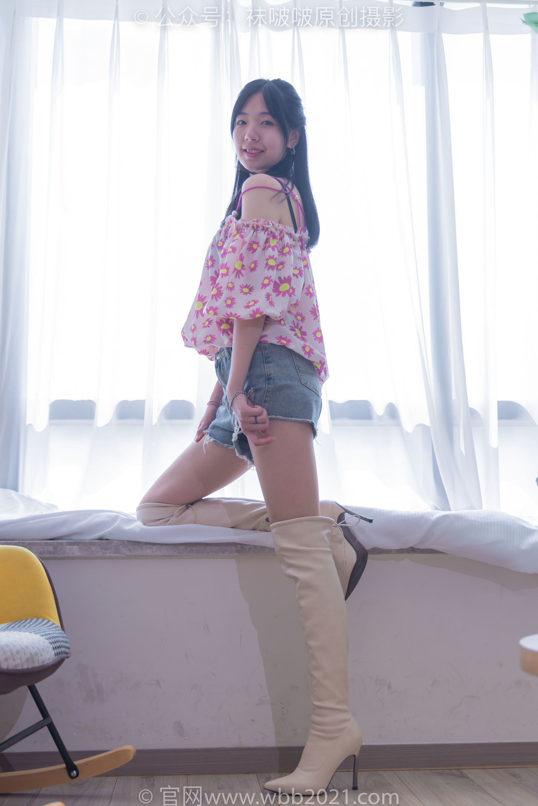 图片[113]-BoBoSocks袜啵啵 No.308 小甜豆 -长靴、白棉袜、裸足[170P]-六色网