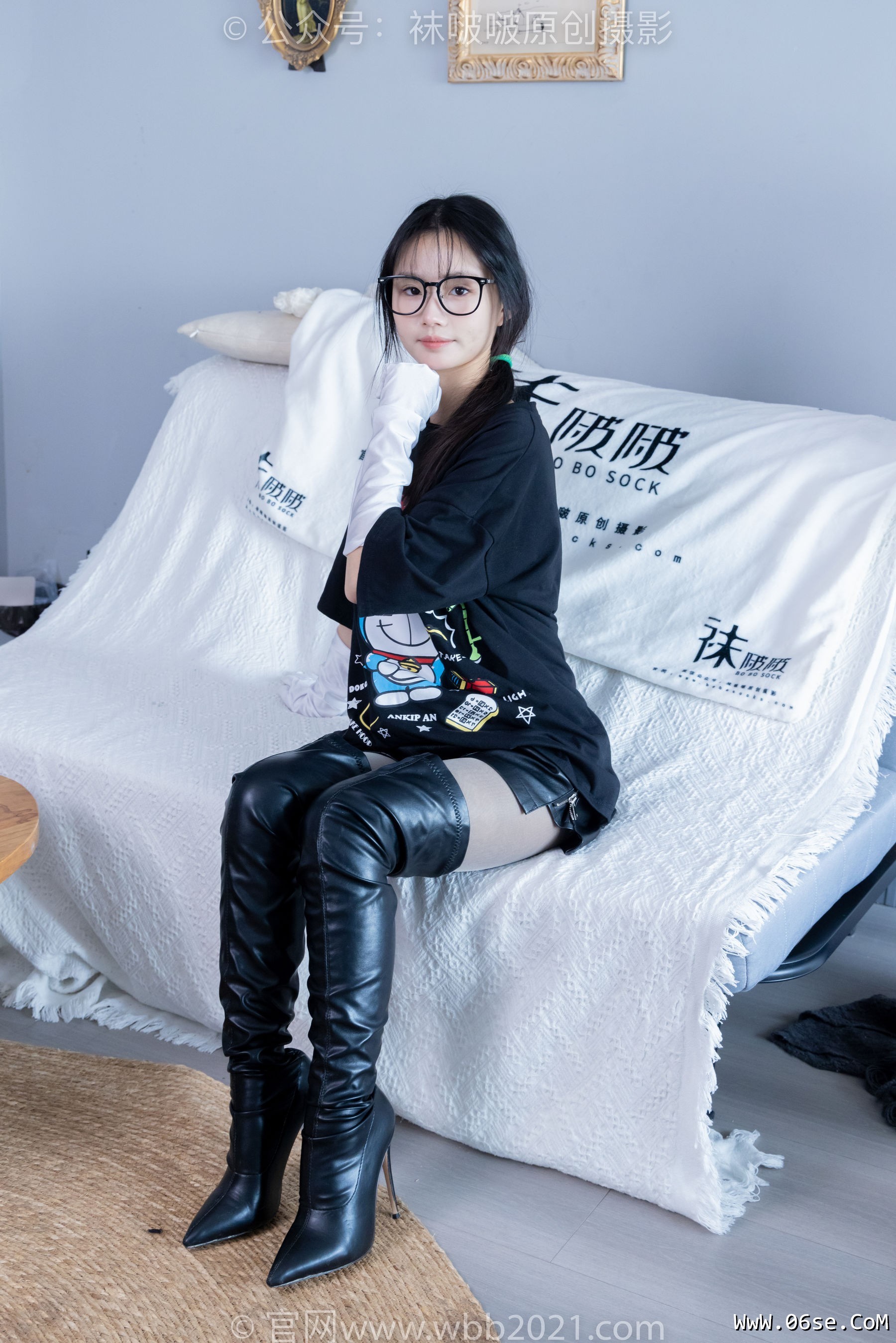 图片[96]-BoBoSocks袜啵啵 No.343 甜甜圈 -高跟长靴、黑丝打底、肉丝[150P]-六色网