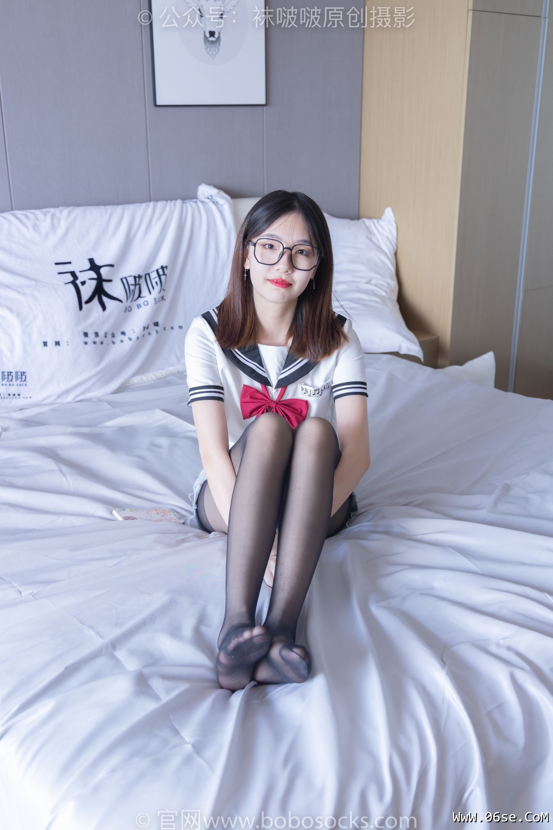 图片[10]-BoBoSocks袜啵啵 No.215 小甜豆-三双帆布鞋板鞋、厚白丝、黑丝[144P]-六色网