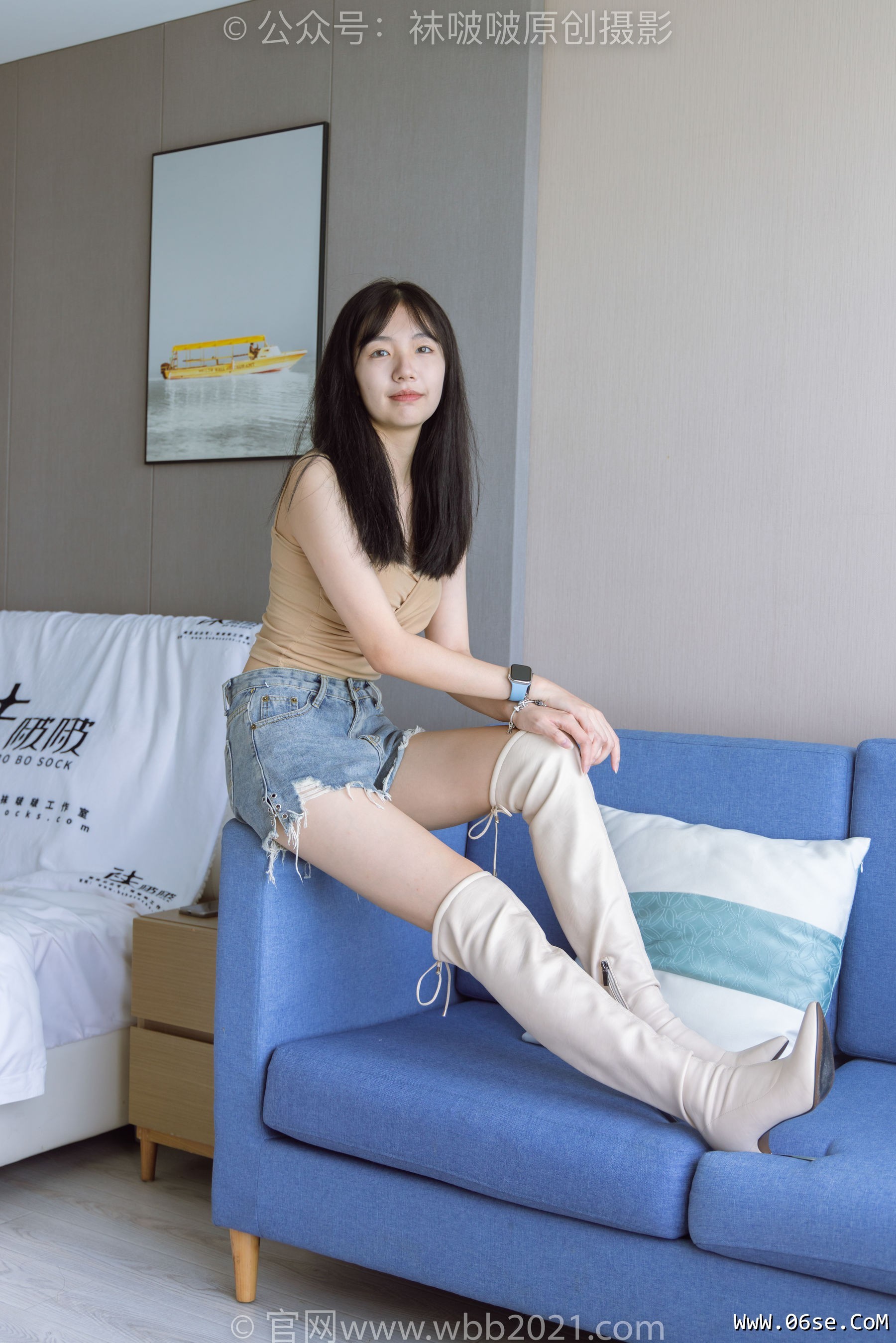 图片[90]-BoBoSocks袜啵啵 No.441 小甜豆 -高跟长靴、白棉袜、裸足[179P]-六色网