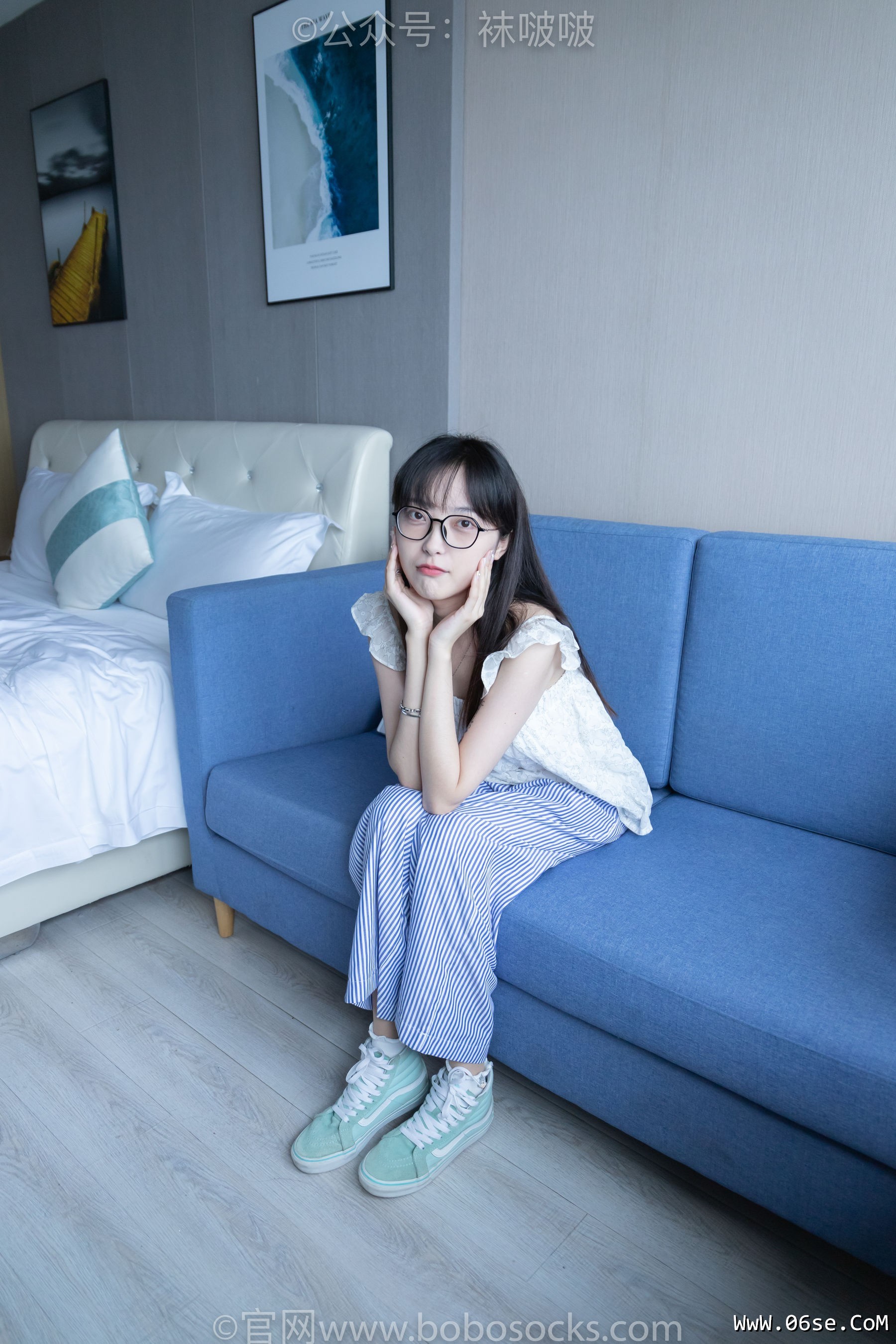 图片[4]-BoBoSocks袜啵啵 No.027 稚予- vans、白色棉袜、肉丝[136P]-六色网