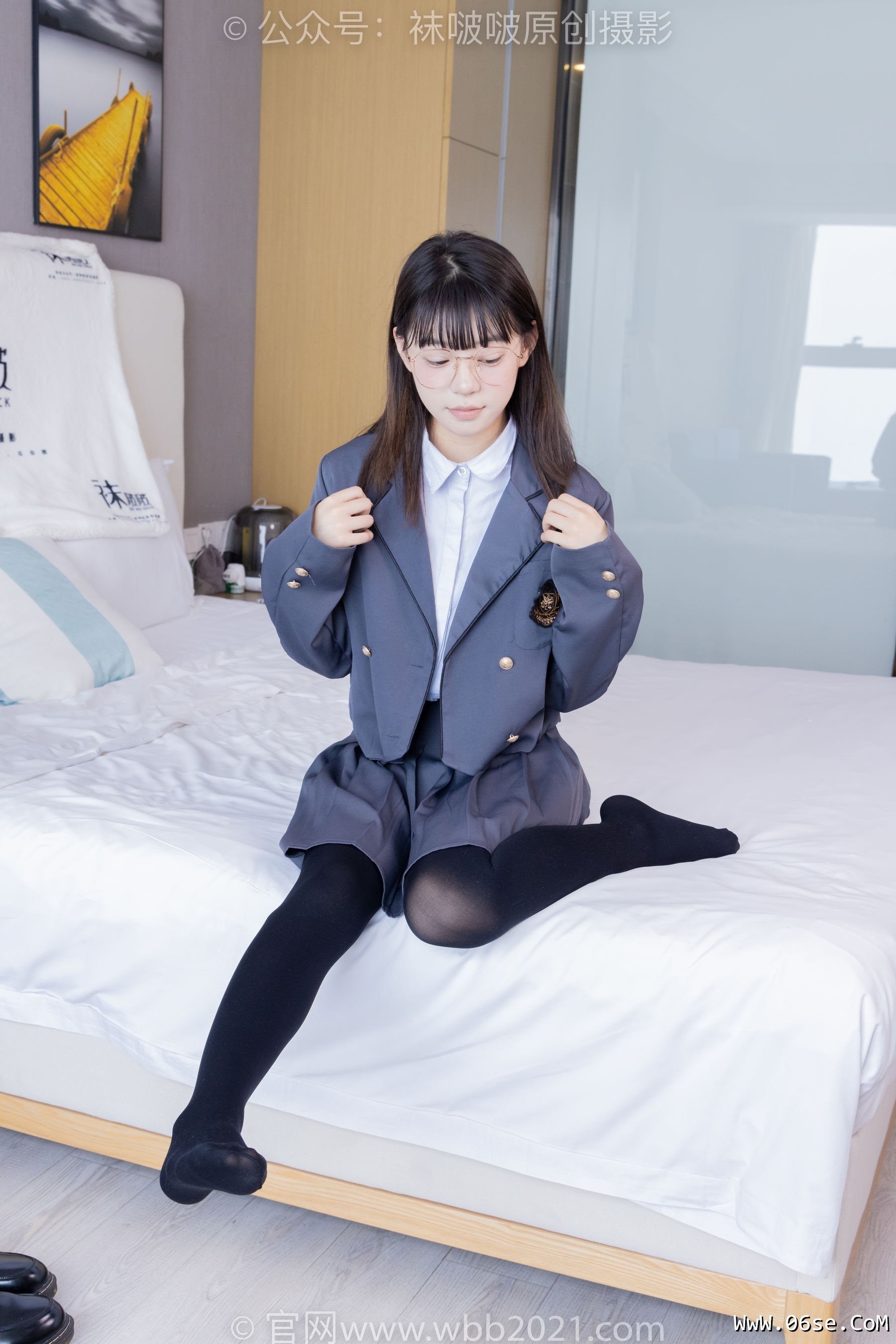 图片[39]-BoBoSocks袜啵啵 No.402 糯米 -皮鞋、厚黑丝、学院jk[140P]-六色网