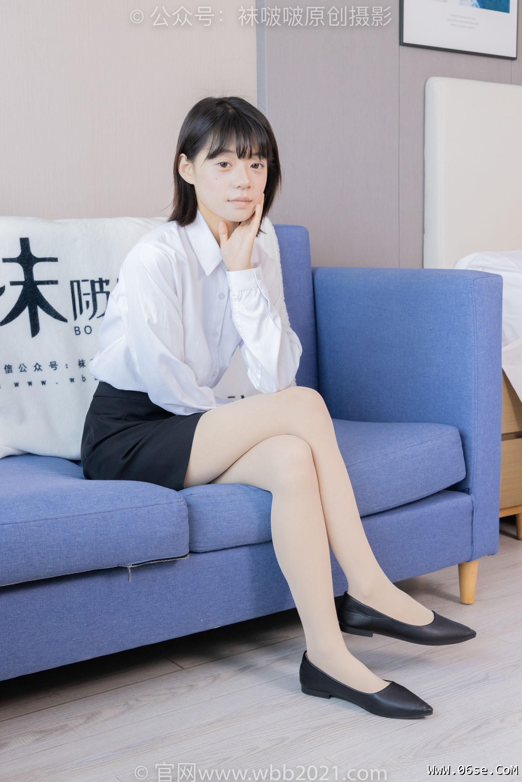 图片[49]-BoBoSocks袜啵啵 No.436 糯米 -OL制服、两双平底鞋、薄黑丝、厚肉丝[150P]-六色网