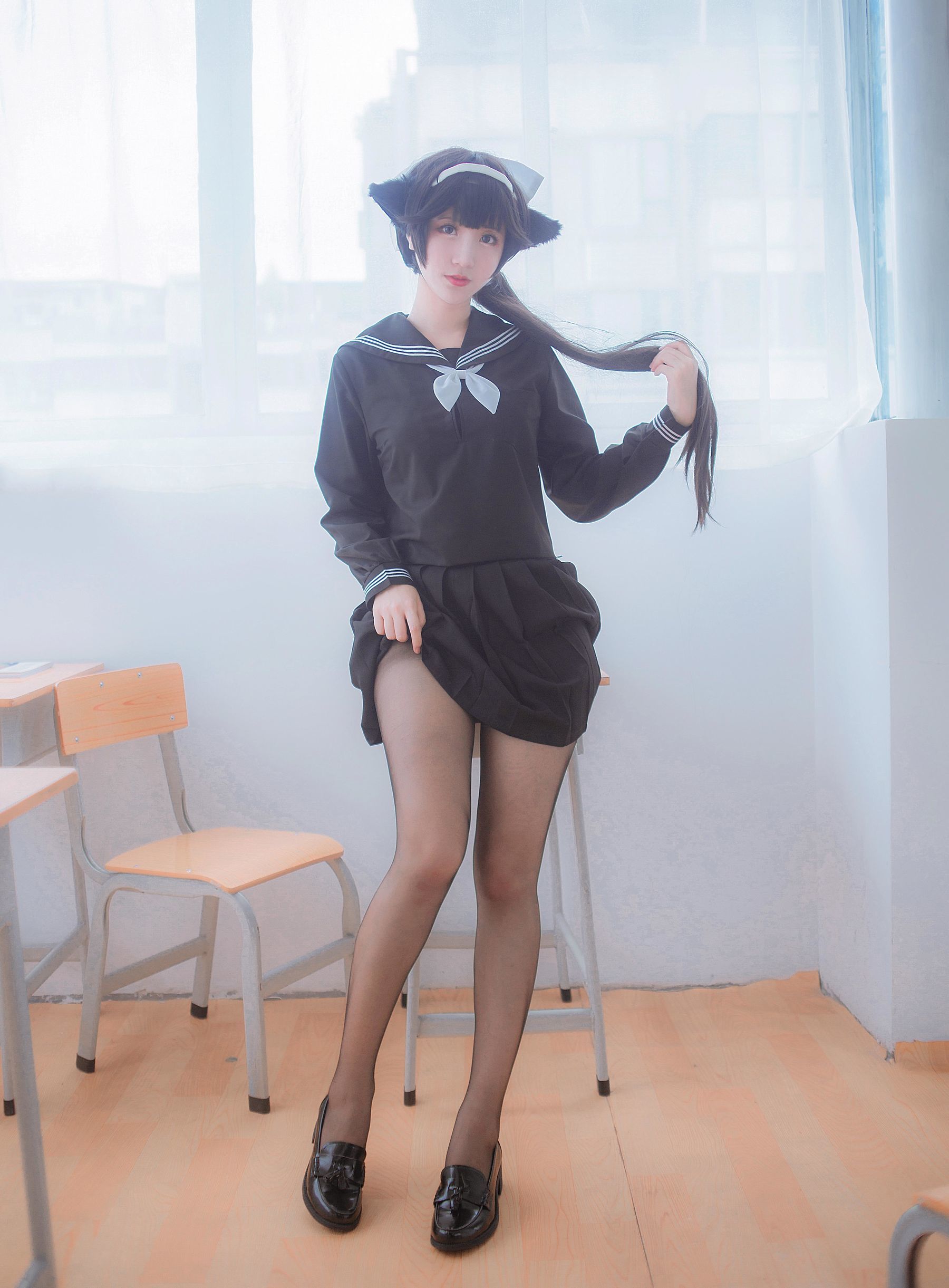 图片[10]-人气Coser黑川 獒犬制服[30P]-六色网