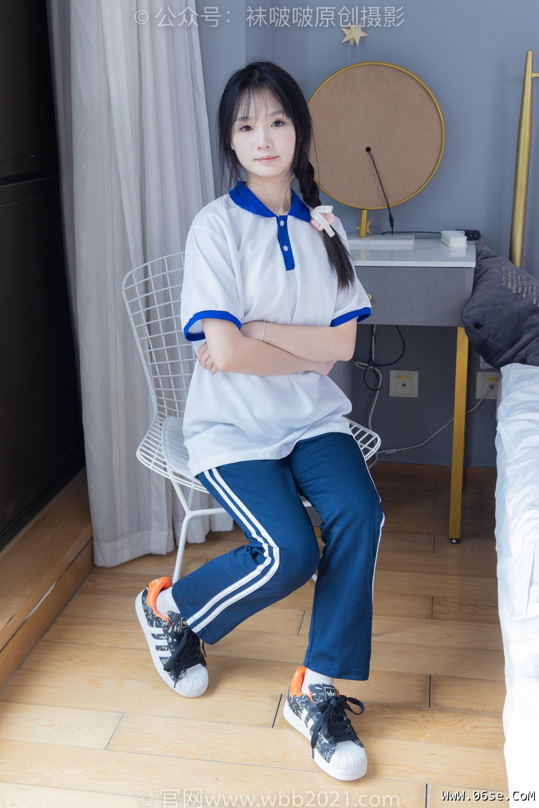 图片[22]-BoBoSocks袜啵啵 No.366 甜甜圈 -三双板鞋、白棉袜、短白丝[150P]-六色网