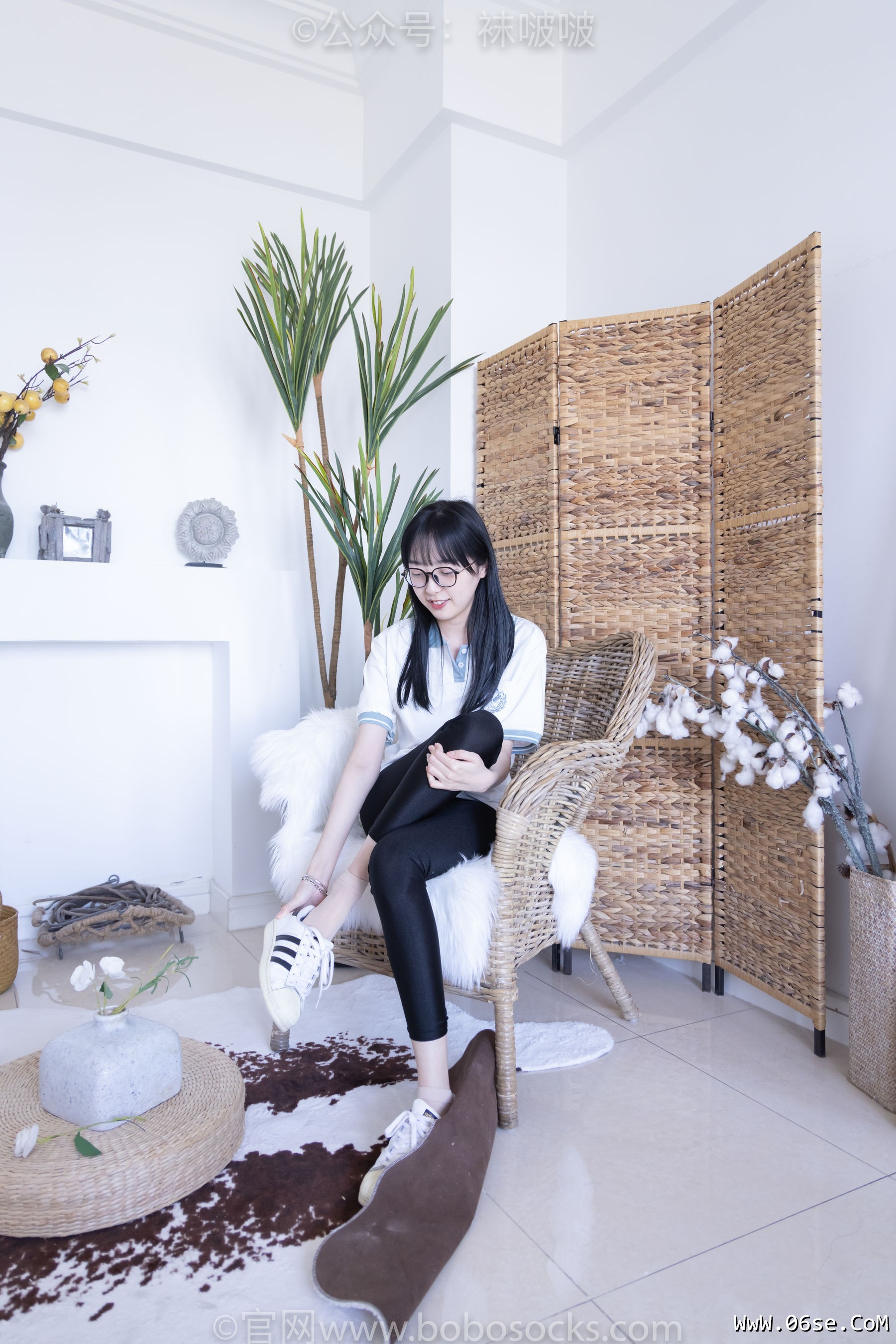 图片[37]-BoBoSocks袜啵啵 No.044 稚予-贝壳头、匡威帆布鞋、短肉丝[154P]-六色网