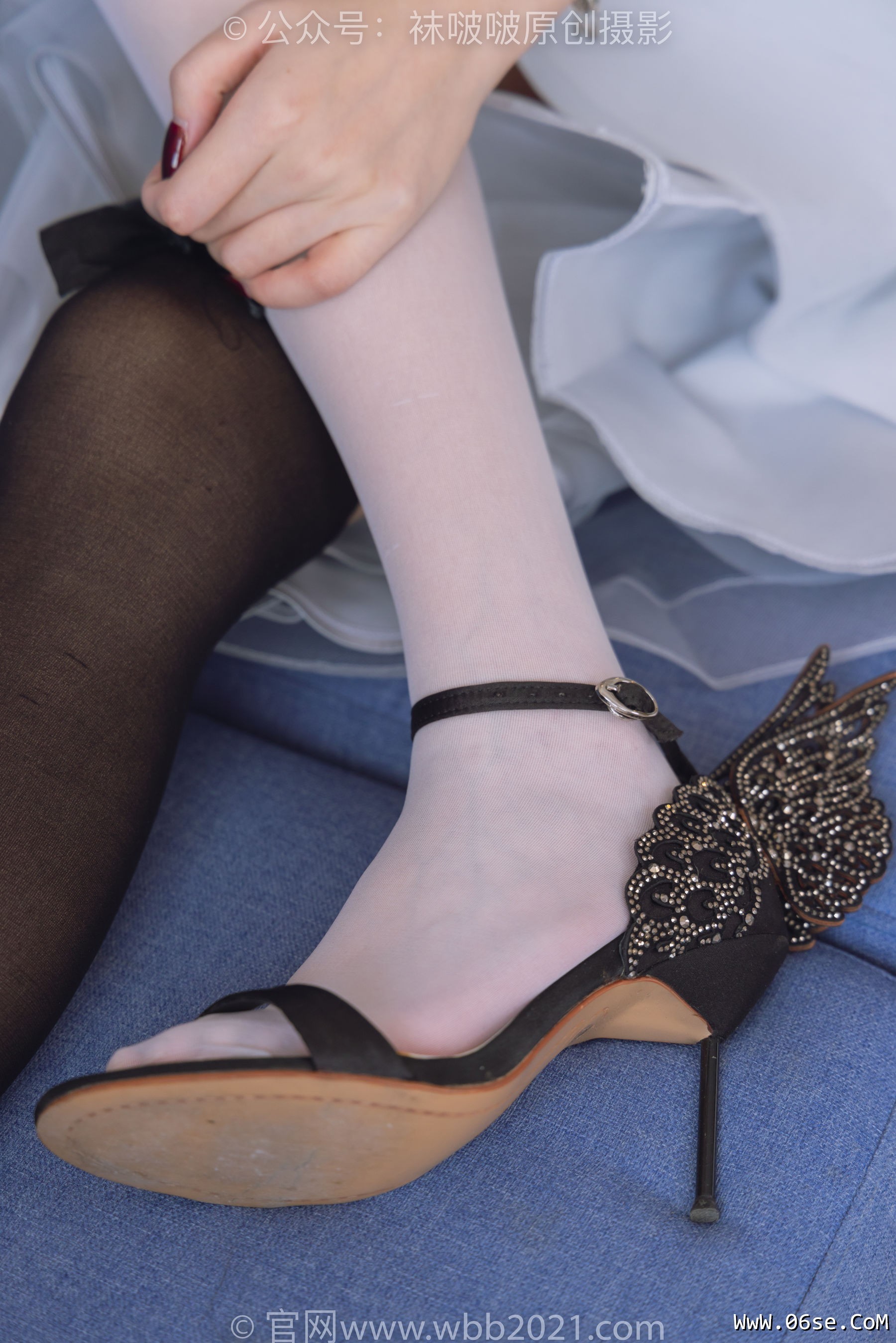 图片[95]-BoBoSocks袜啵啵 No.356 小甜豆 -高跟鞋、黑白丝大腿袜[150P]-六色网