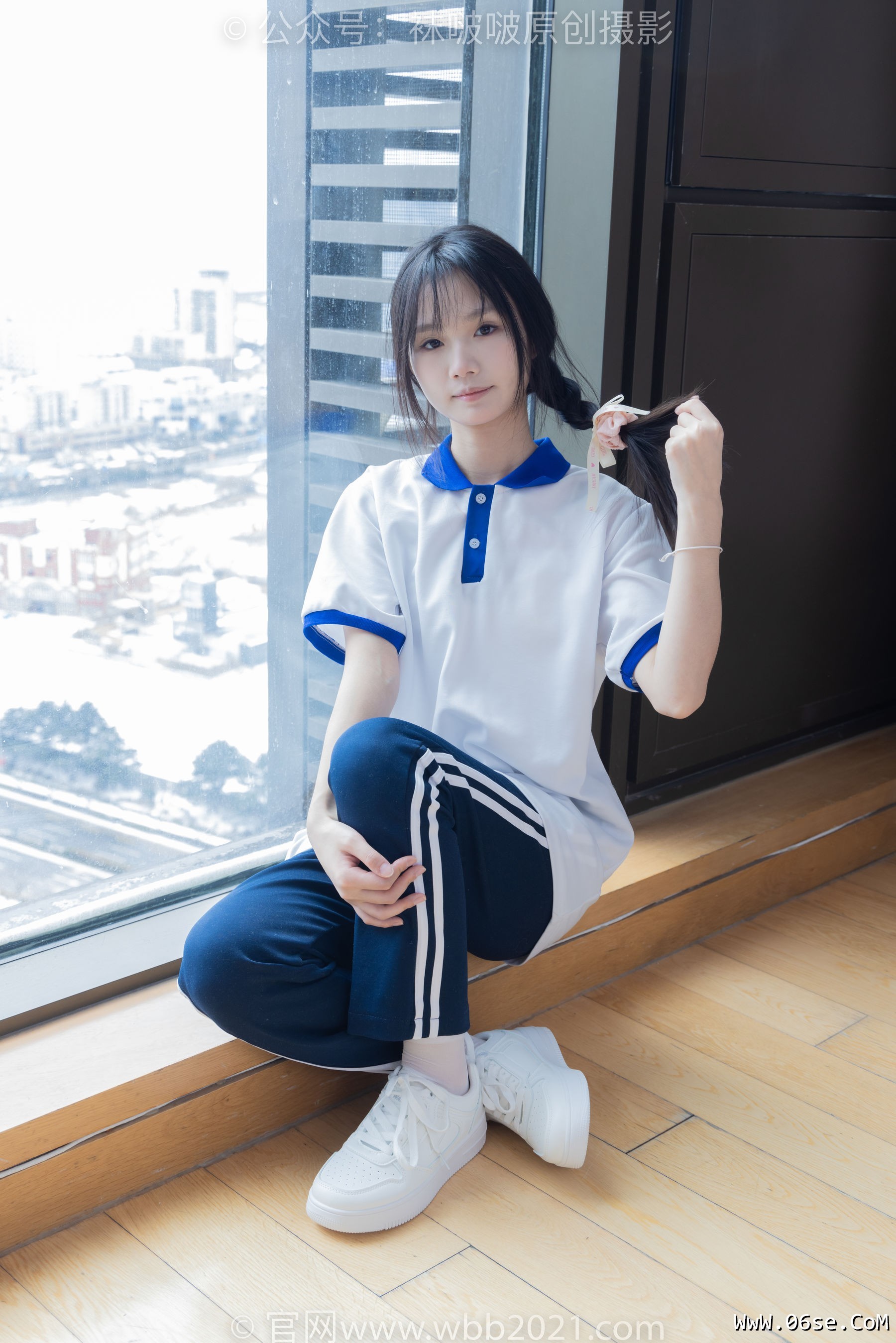 图片[39]-BoBoSocks袜啵啵 No.366 甜甜圈 -三双板鞋、白棉袜、短白丝[150P]-六色网
