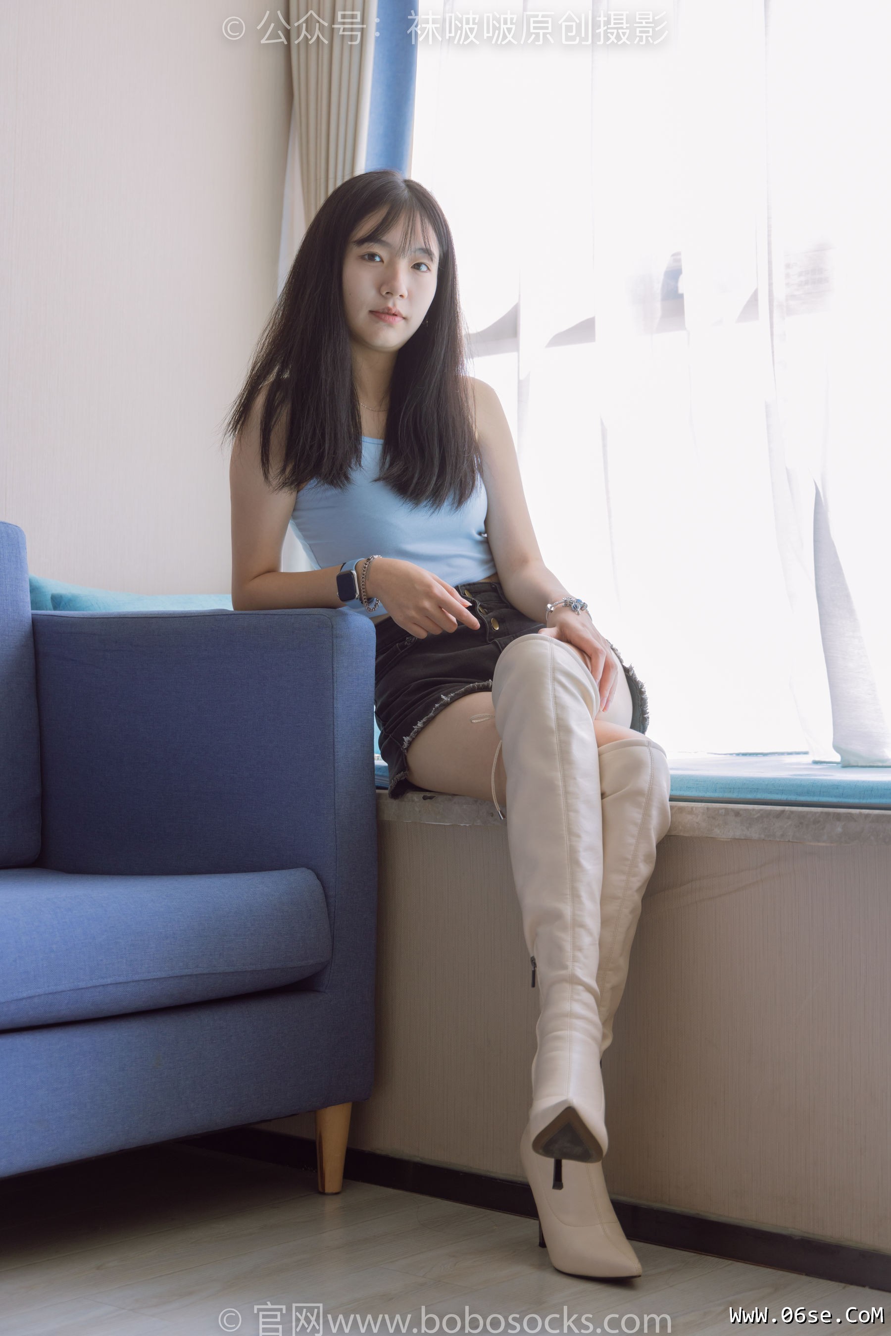 图片[151]-BoBoSocks袜啵啵 No.174 小甜豆-高跟长靴、白棉袜、裸足[178P]-六色网