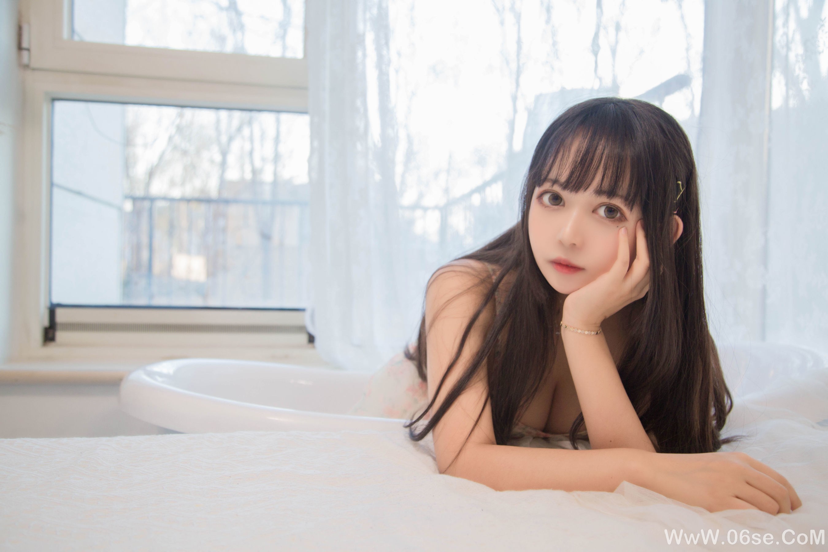 图片[3]-大眼萌妹黑猫猫OvO good morning + good night[24P]-六色网