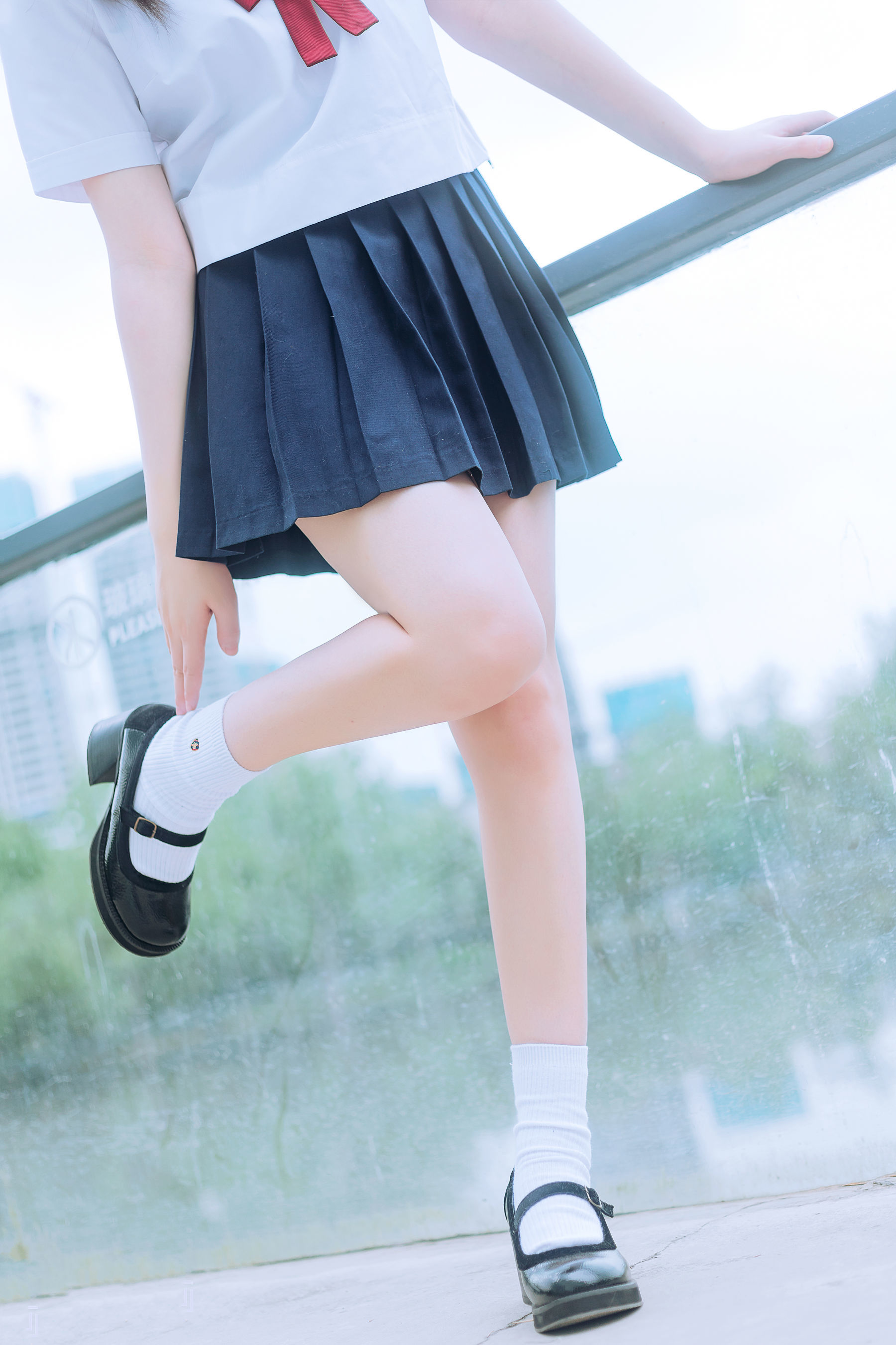 图片[33]-喵糖映画 VOL.446 绿意JK 写真套图 [36P]-六色网