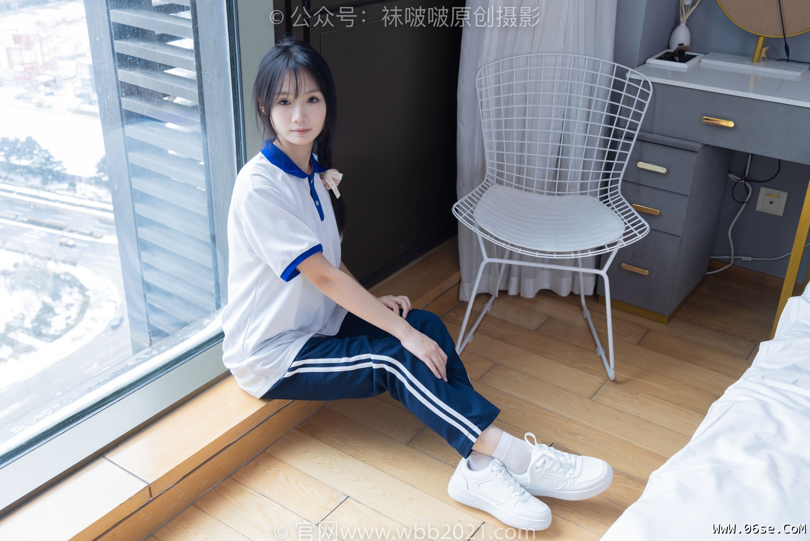 图片[43]-BoBoSocks袜啵啵 No.366 甜甜圈 -三双板鞋、白棉袜、短白丝[150P]-六色网
