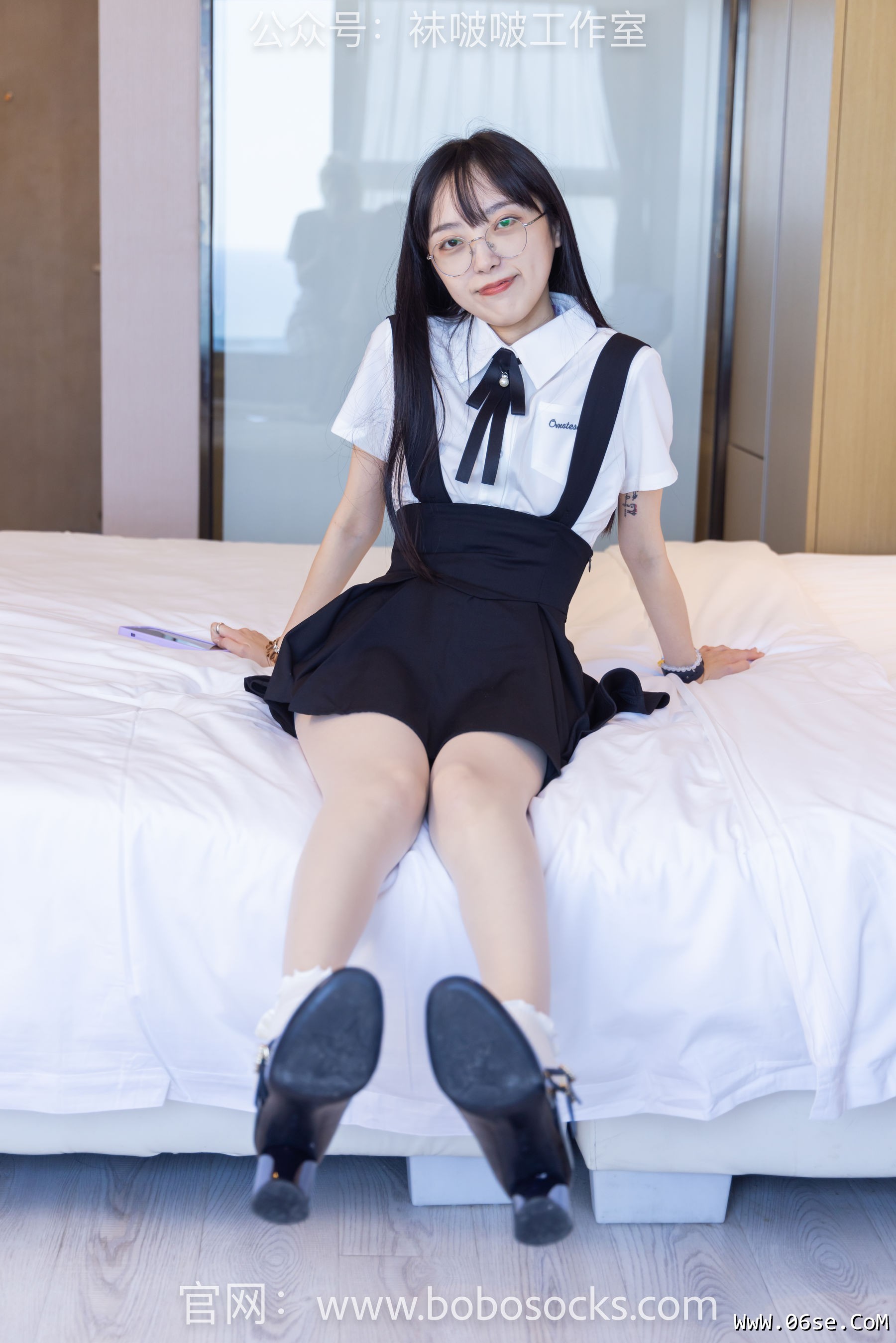 图片[65]-BoBoSocks袜啵啵 No.121 稚予-高跟鞋、白棉袜、肉丝[140P]-六色网
