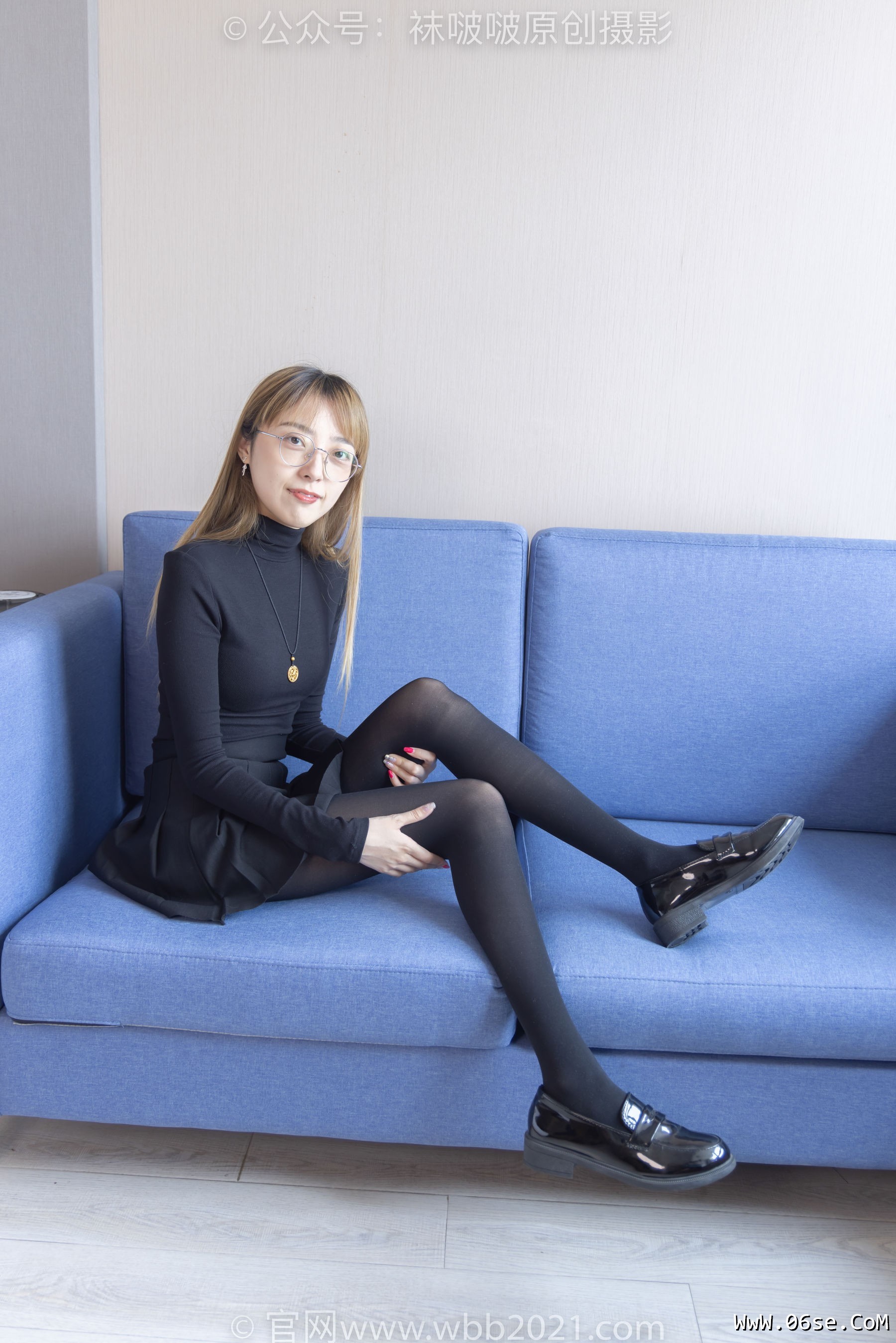 图片[65]-BoBoSocks袜啵啵 No.255 稚予 -皮鞋、厚黑丝[144P]-六色网
