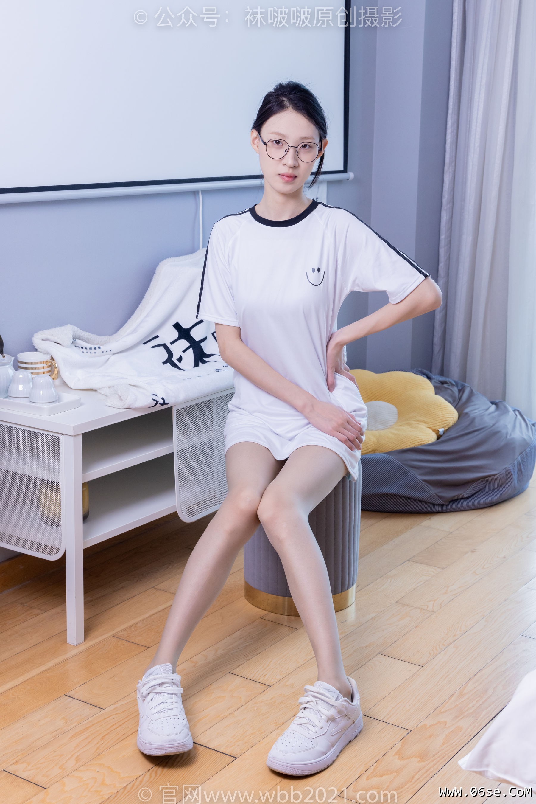 图片[106]-BoBoSocks袜啵啵 No.350 雪糕 -板鞋、灰丝[180P]-六色网
