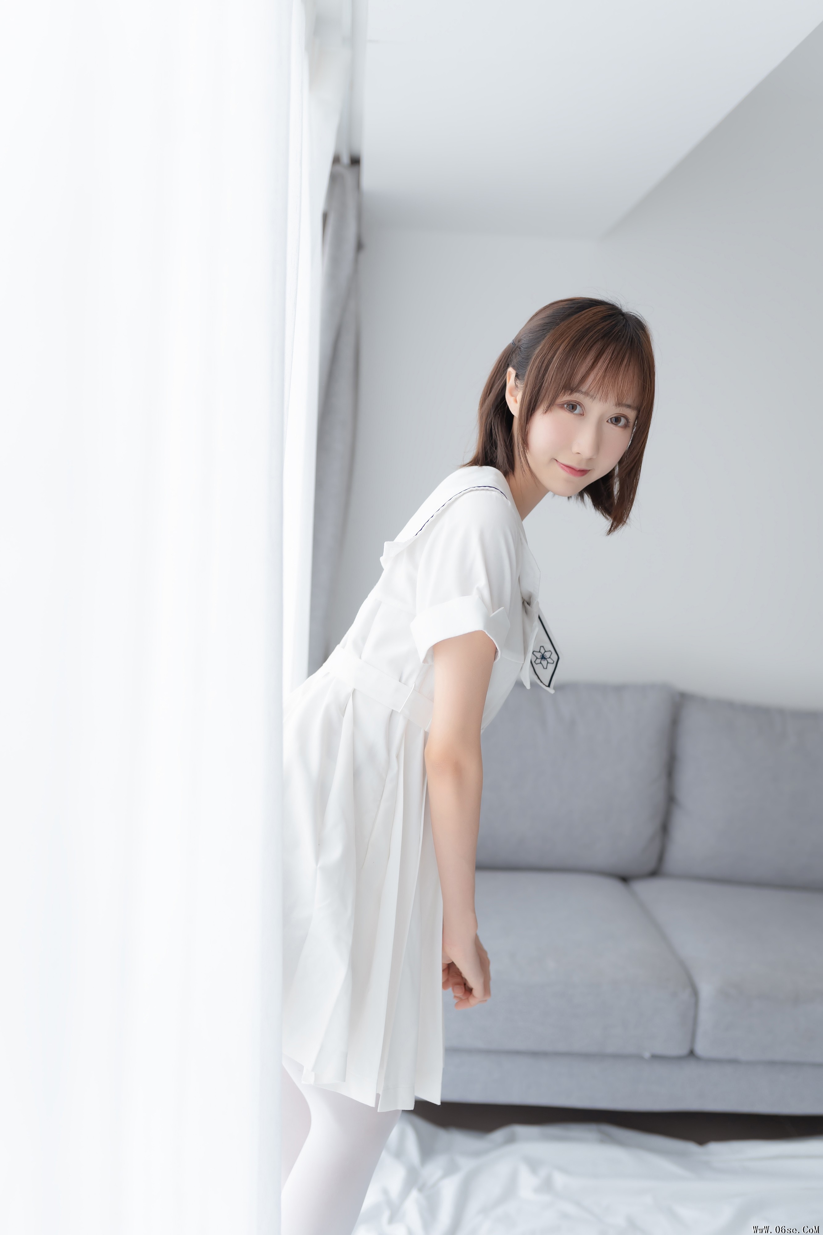 图片[8]-喵糖映画 VOL.271 纯色白裙 [39P-112MB]-六色网