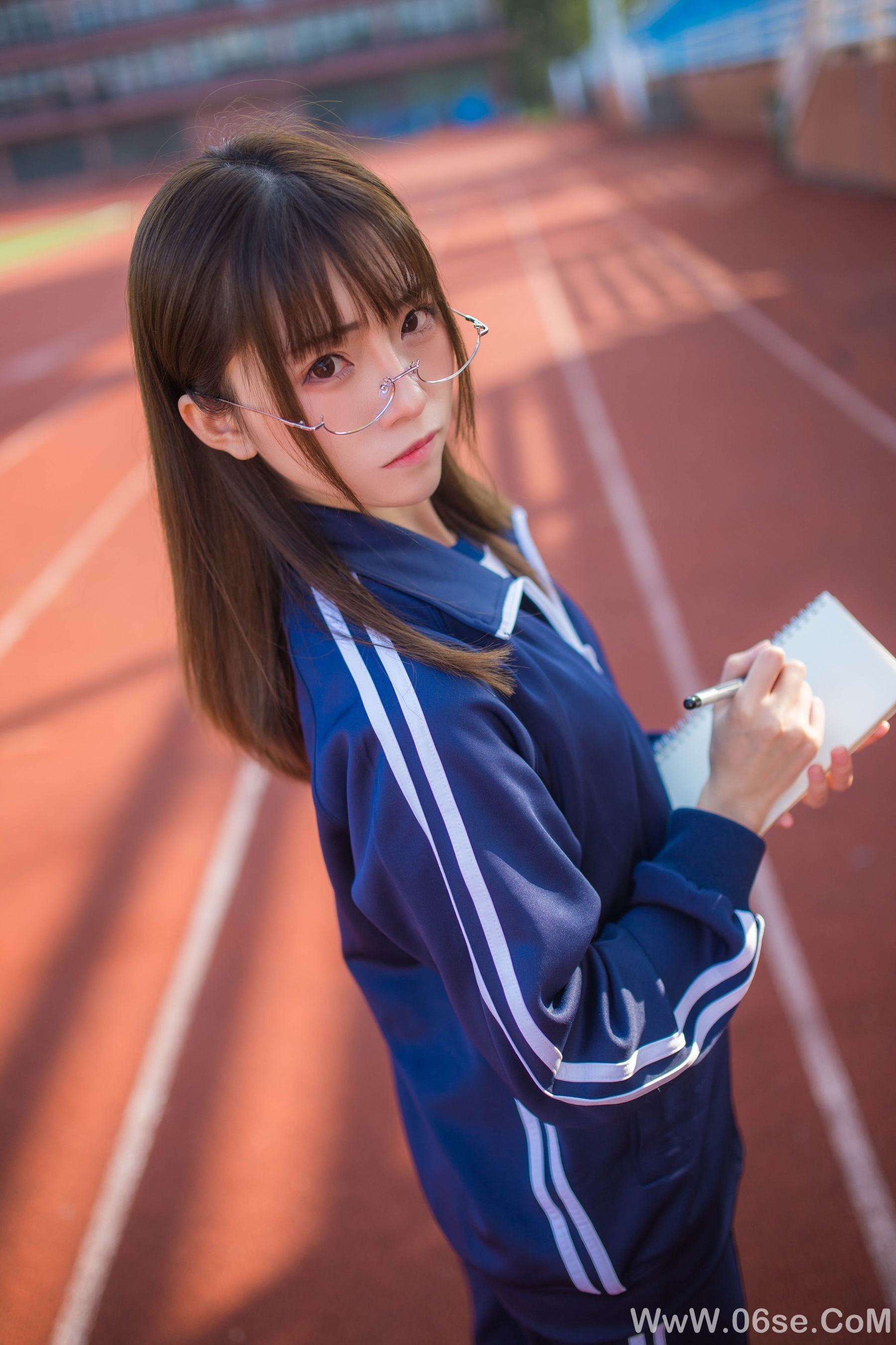 图片[5]-动漫博主Kitaro_绮太郎 蓝色运动服女孩[13P]-六色网