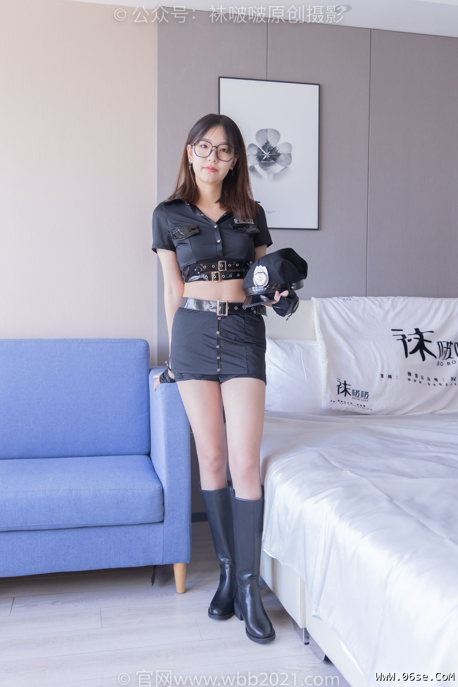 图片[68]-BoBoSocks袜啵啵 No.254 小甜豆 -长靴、白棉袜、裸足、小女警[144P]-六色网