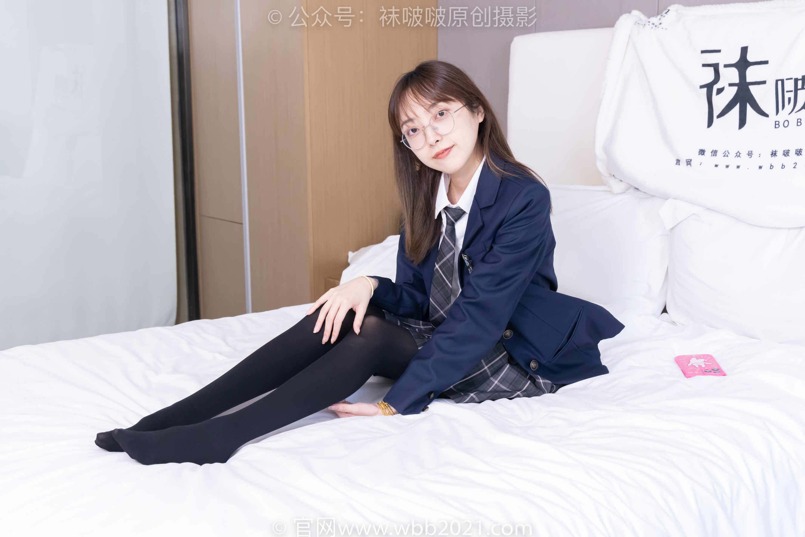 图片[4]-BoBoSocks袜啵啵 No.432 稚予 -皮鞋、厚黑丝、jk制服[184P]-六色网