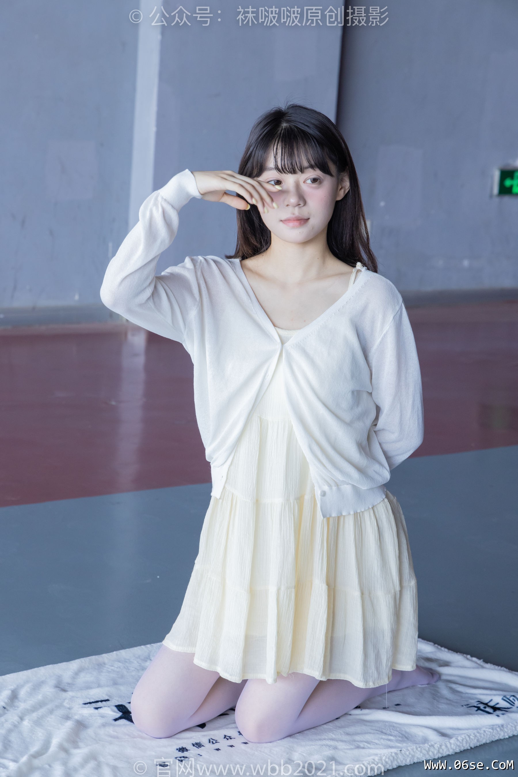 图片[15]-BoBoSocks袜啵啵 No.395 糯米 -板鞋、白丝[145P]-六色网