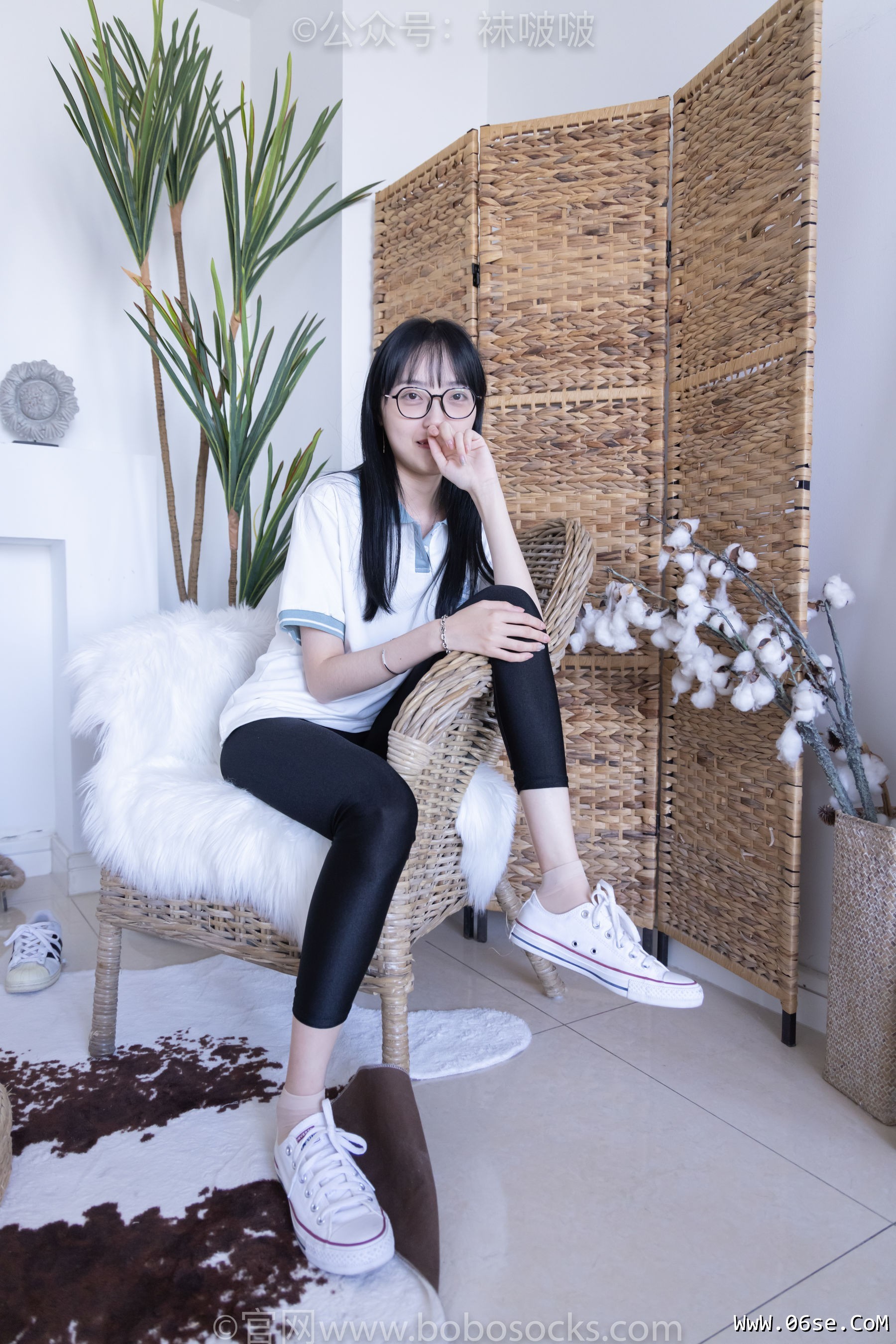 图片[60]-BoBoSocks袜啵啵 No.044 稚予-贝壳头、匡威帆布鞋、短肉丝[154P]-六色网