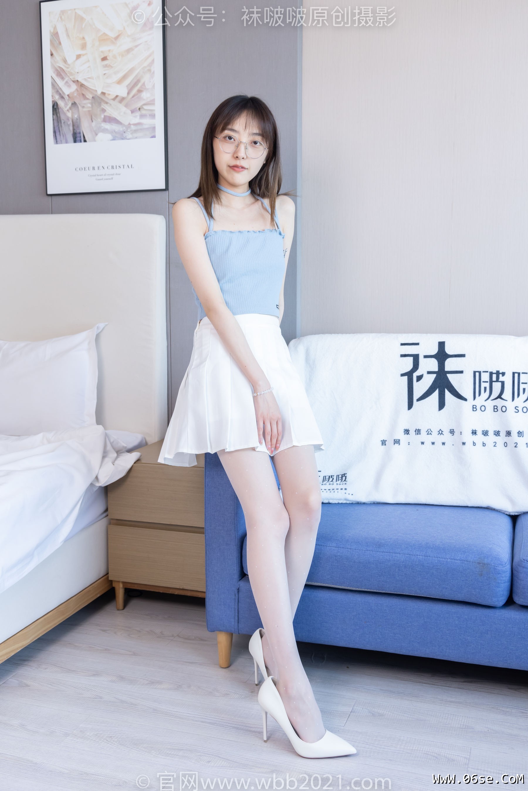 图片[2]-BoBoSocks袜啵啵 No.403 稚予 -高跟鞋、板鞋、波点黑丝、波点白丝[145P]-六色网