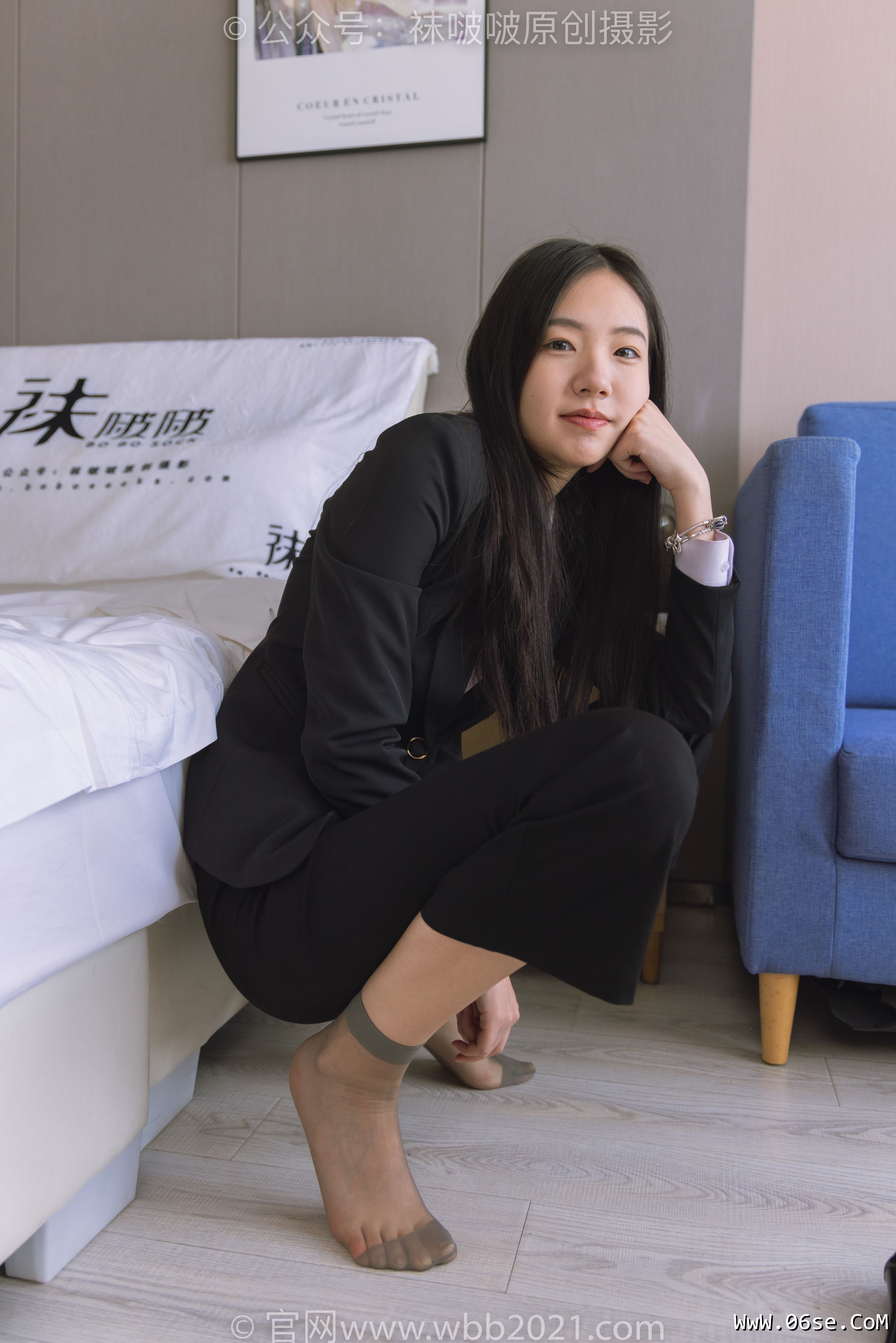 图片[279]-BoBoSocks袜啵啵 No.245 小甜豆 -高跟鞋、短灰丝、半蹲镜头较多[299P]-六色网