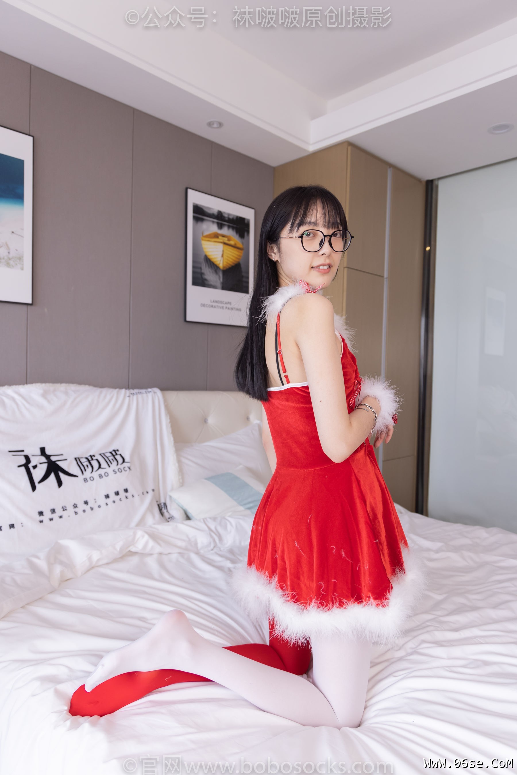 图片[119]-BoBoSocks袜啵啵 No.152 稚予-圣诞服、帆布鞋、厚白丝、厚红丝[135P]-六色网