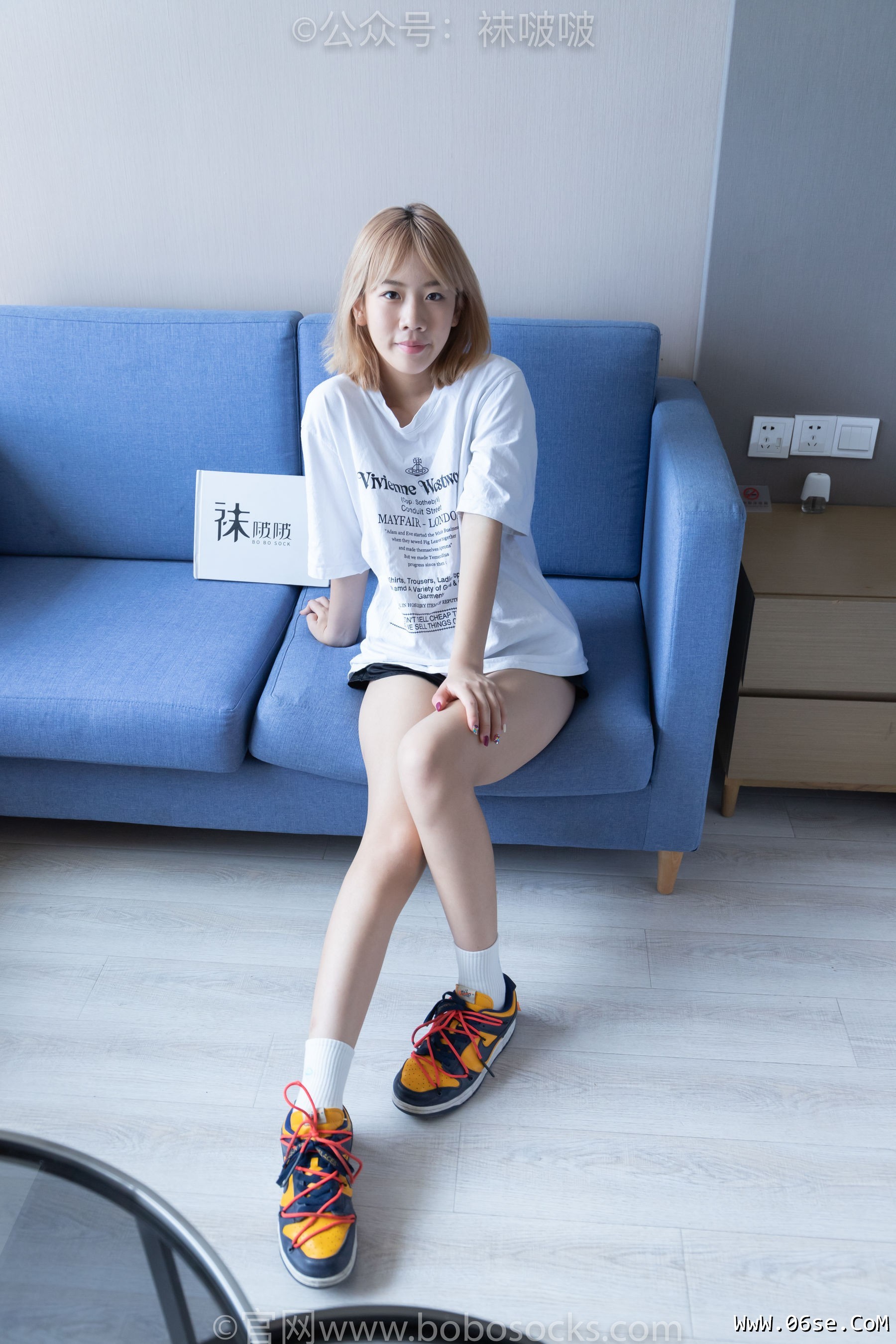 图片[5]-BoBoSocks袜啵啵 No.009 果冻-耐克板鞋、白棉袜、裸足[130P]-六色网