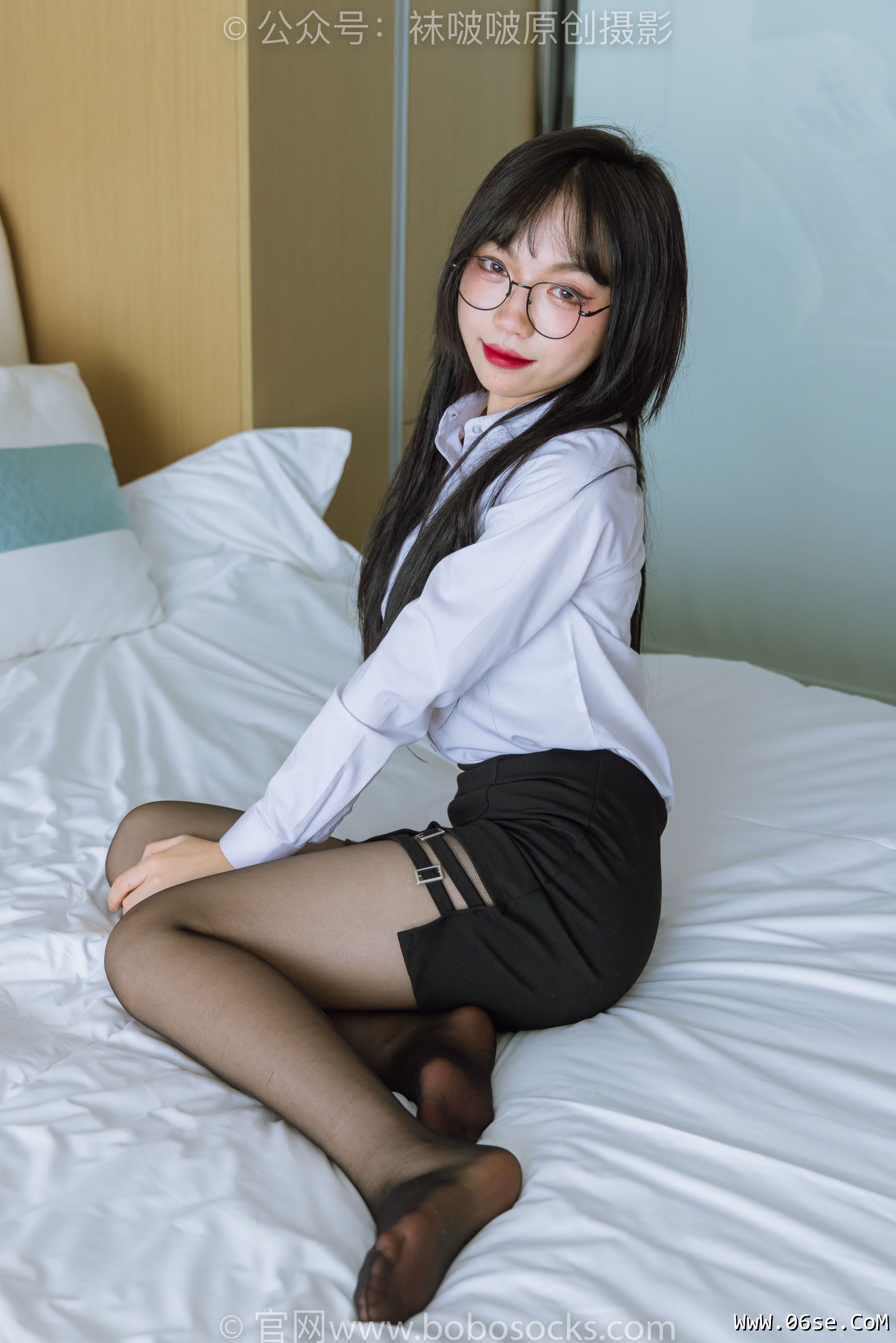 图片[125]-BoBoSocks袜啵啵 No.185 周周-ol制服、高跟鞋、黑丝[140P]-六色网