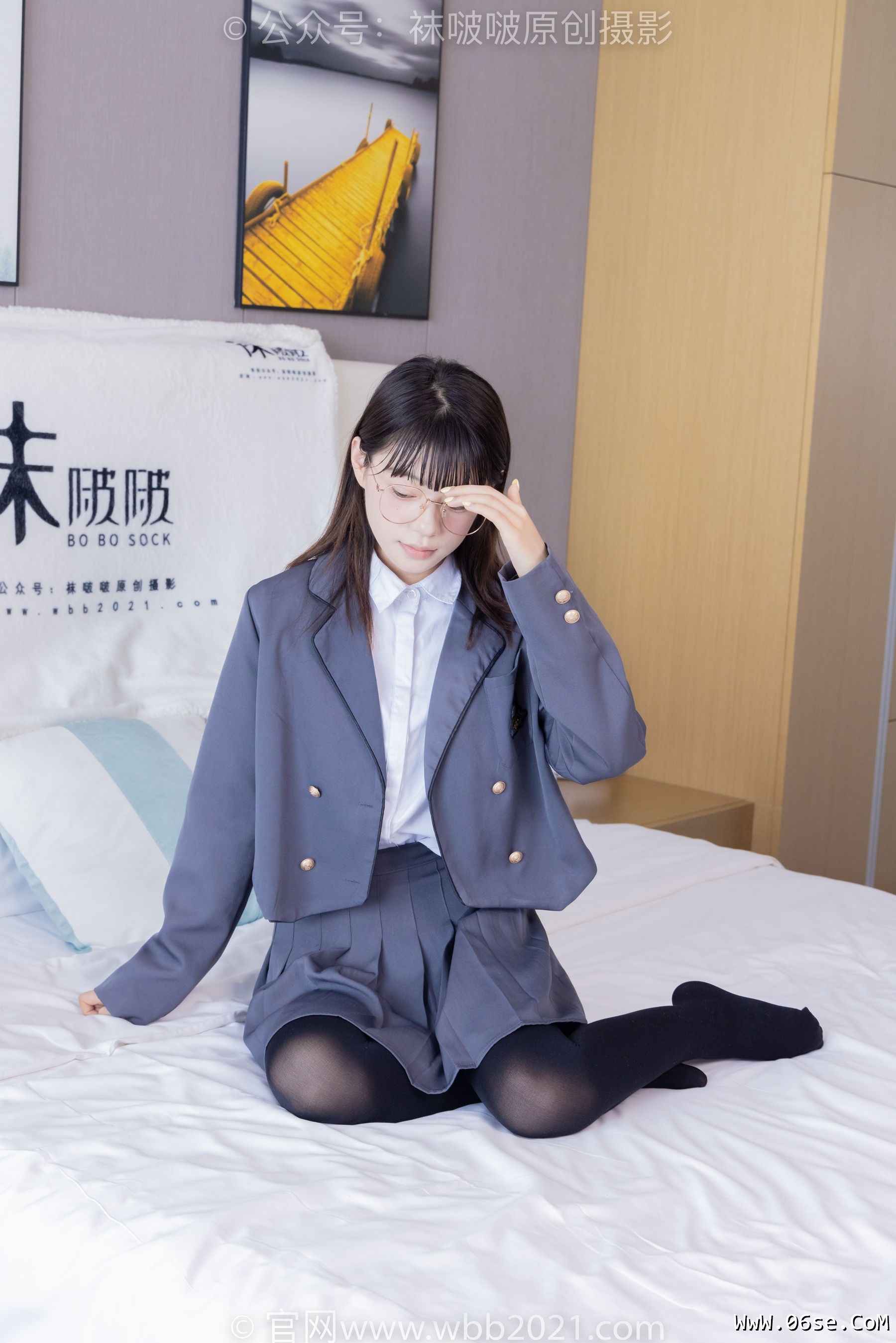 图片[136]-BoBoSocks袜啵啵 No.402 糯米 -皮鞋、厚黑丝、学院jk[140P]-六色网