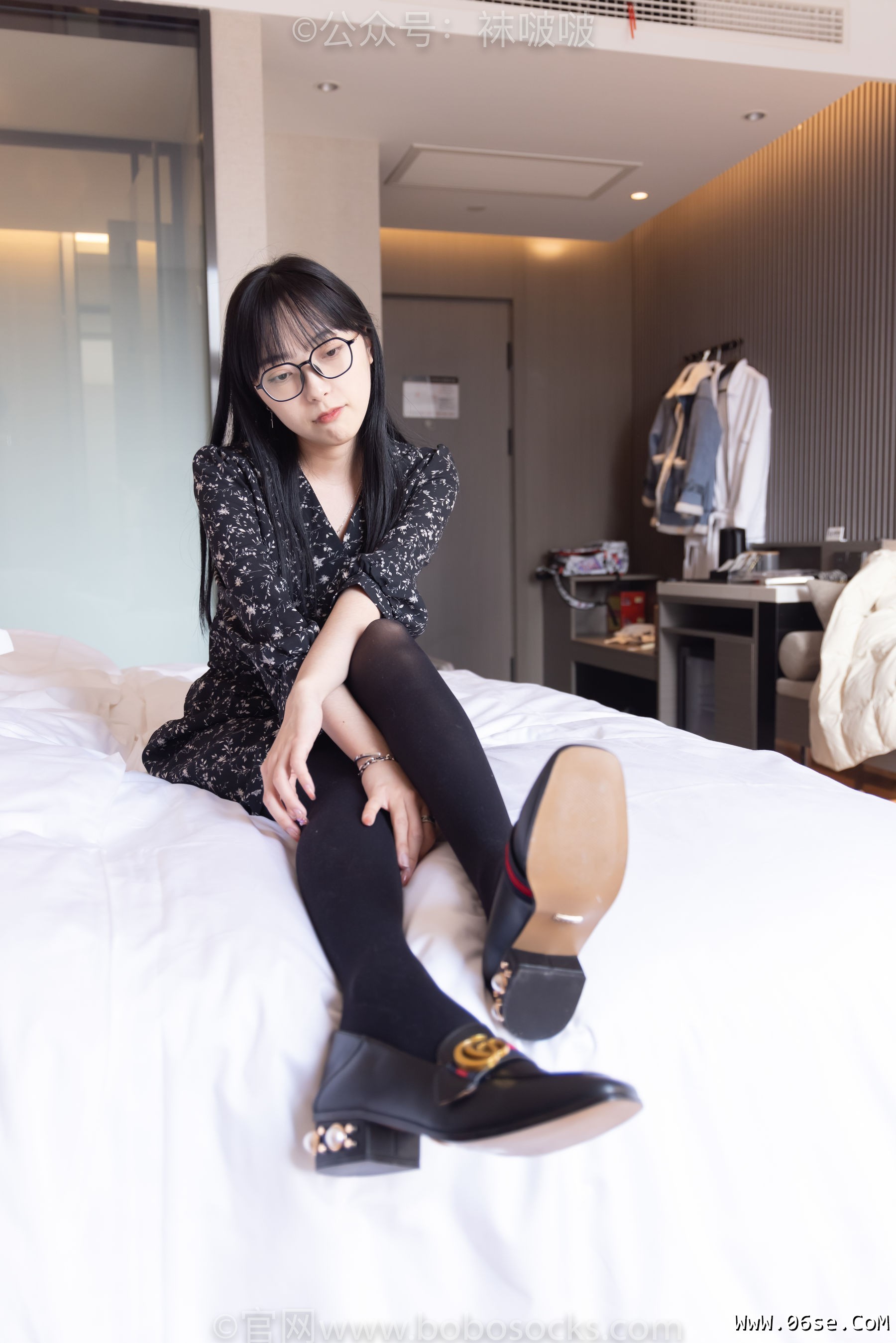 图片[25]-BoBoSocks袜啵啵 No.064 稚予-平底鞋、厚黑丝[137P]-六色网