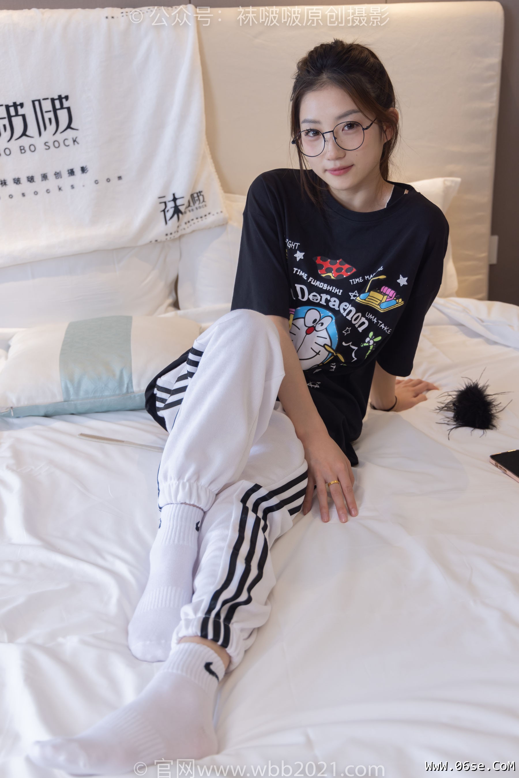 图片[130]-BoBoSocks袜啵啵 No.382 小沫 -板鞋、白棉袜[143P]-六色网