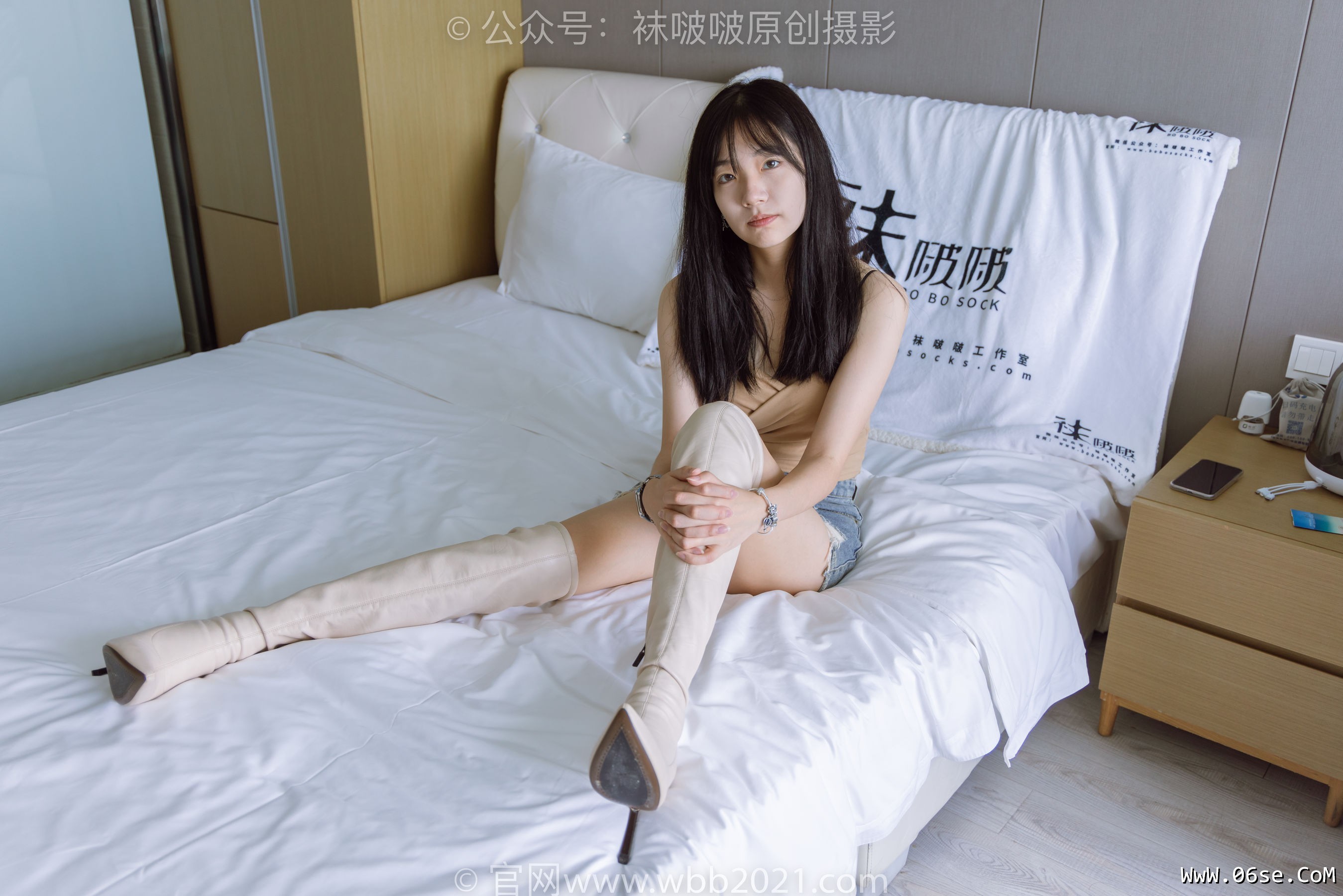 图片[155]-BoBoSocks袜啵啵 No.441 小甜豆 -高跟长靴、白棉袜、裸足[179P]-六色网