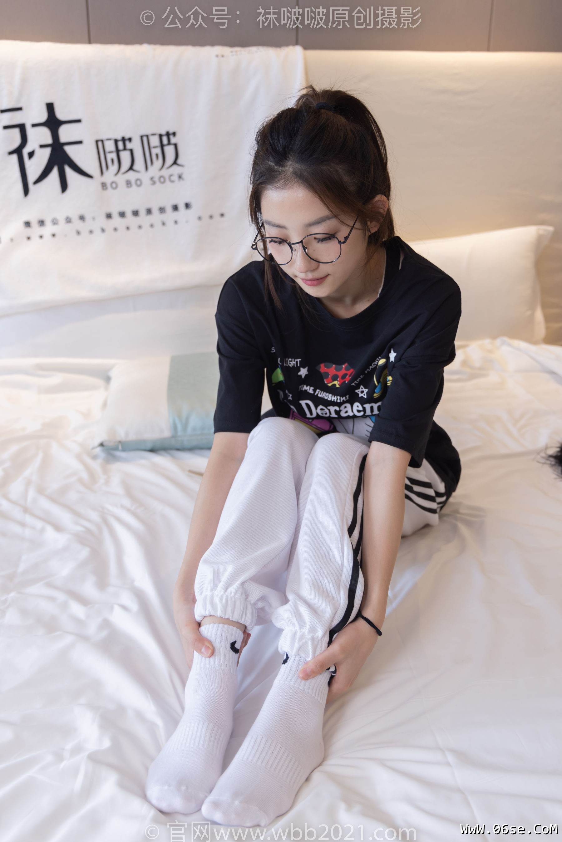 图片[135]-BoBoSocks袜啵啵 No.382 小沫 -板鞋、白棉袜[143P]-六色网