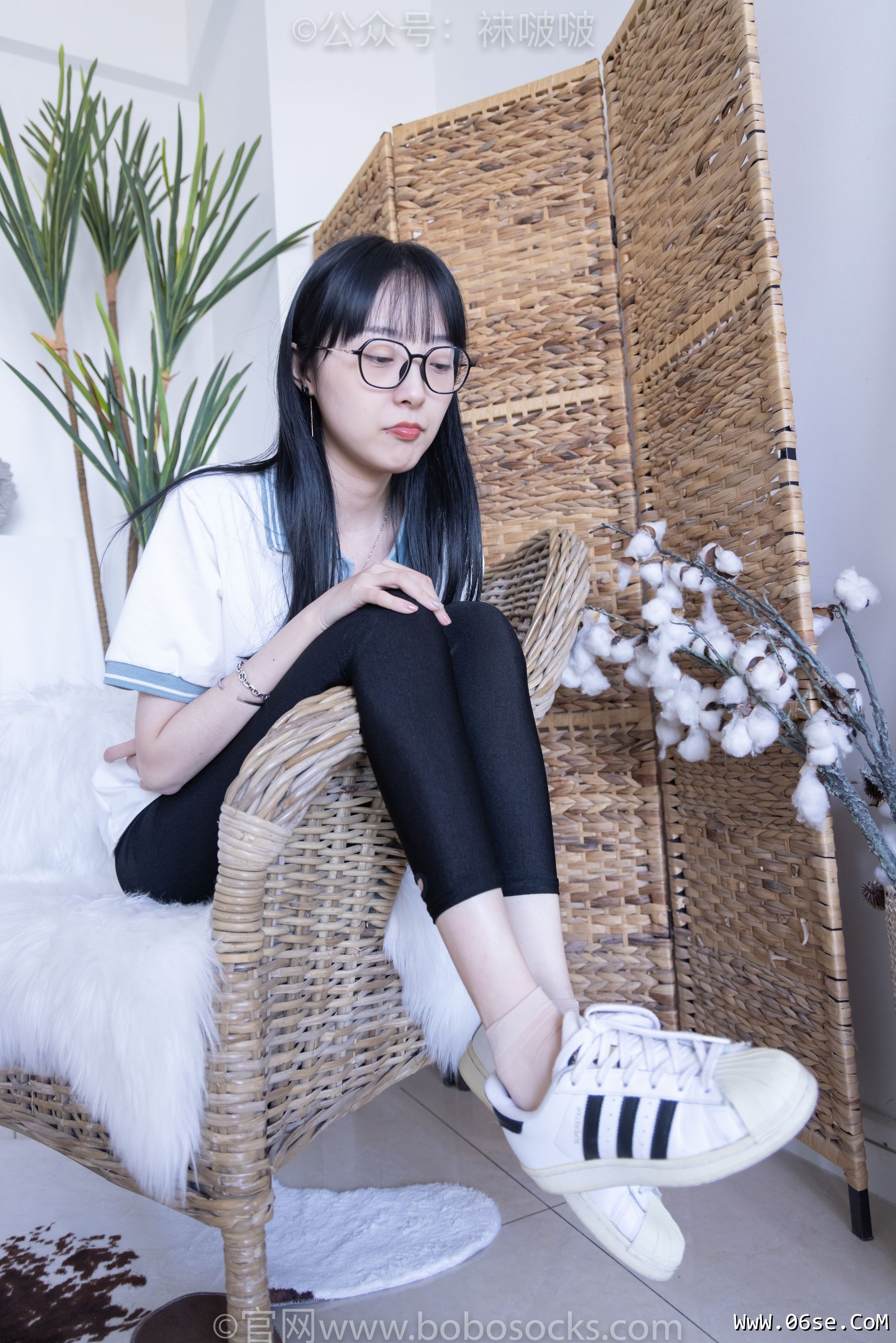 图片[10]-BoBoSocks袜啵啵 No.044 稚予-贝壳头、匡威帆布鞋、短肉丝[154P]-六色网