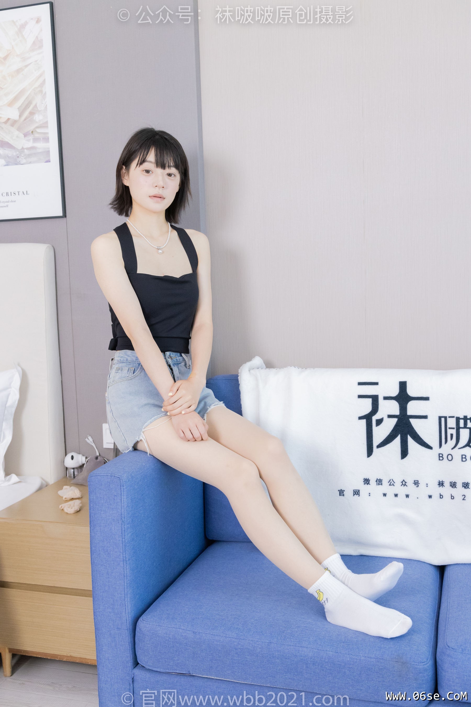 图片[87]-BoBoSocks袜啵啵 No.422 糯米 -长靴、白棉袜、肉丝[140P]-六色网
